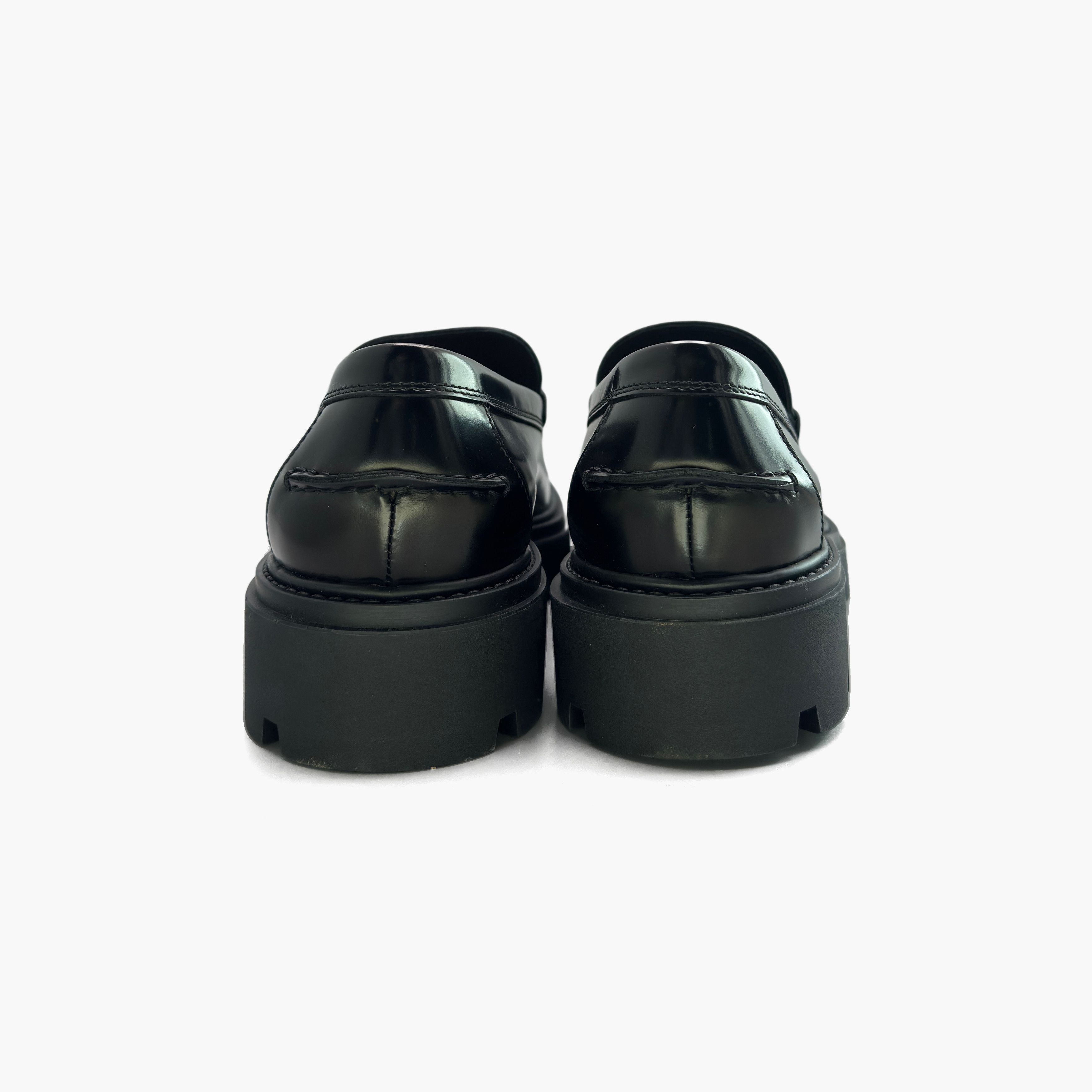 Tod's Tod's Black Leather Lug Sole Loafers Size US 10 Size US 10 / EU 43 - 6 Thumbnail