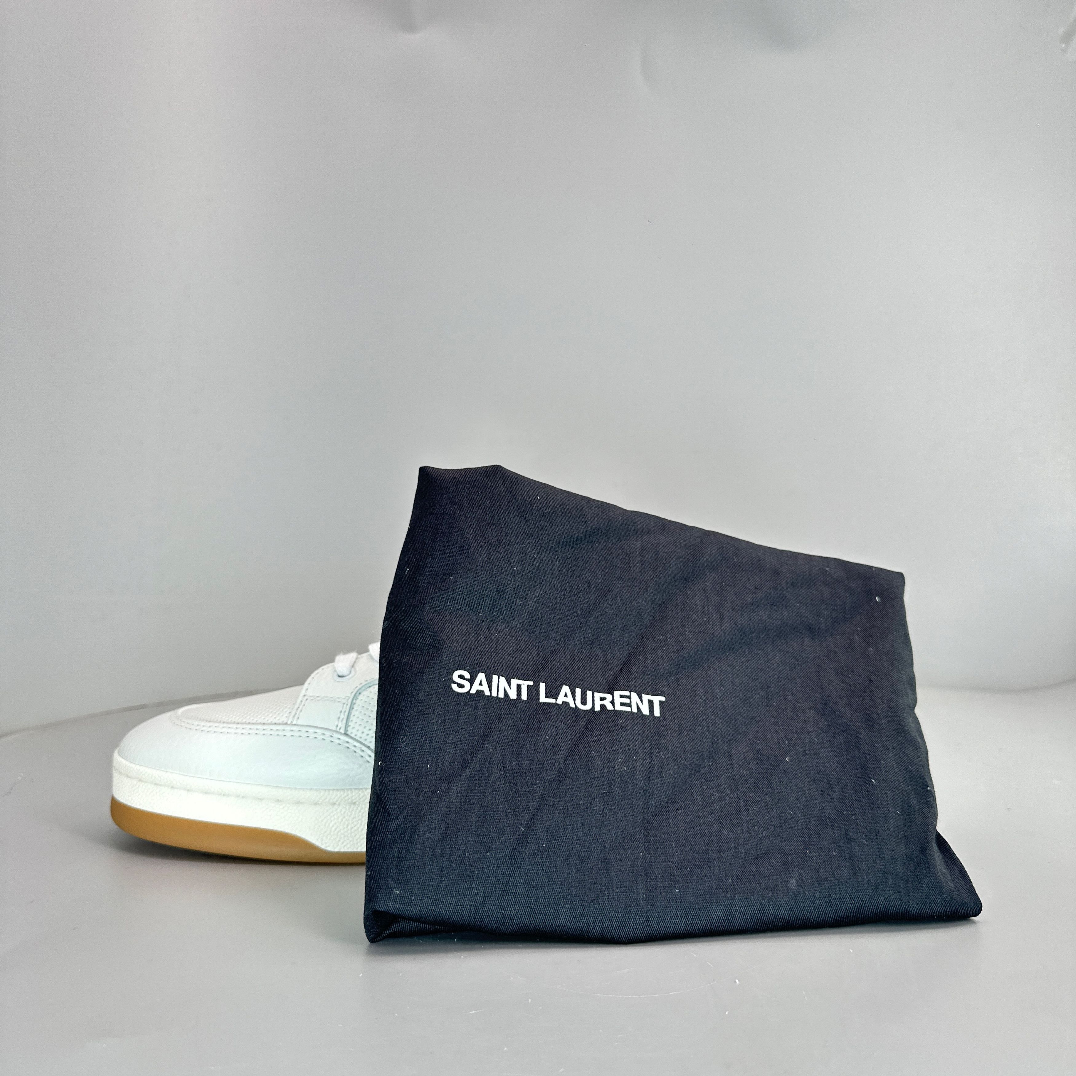 Saint Laurent Paris Saint Laurent Perforated Leather Low-Top Sneakers Size 44 Size US 11 / EU 44 - 10 Thumbnail