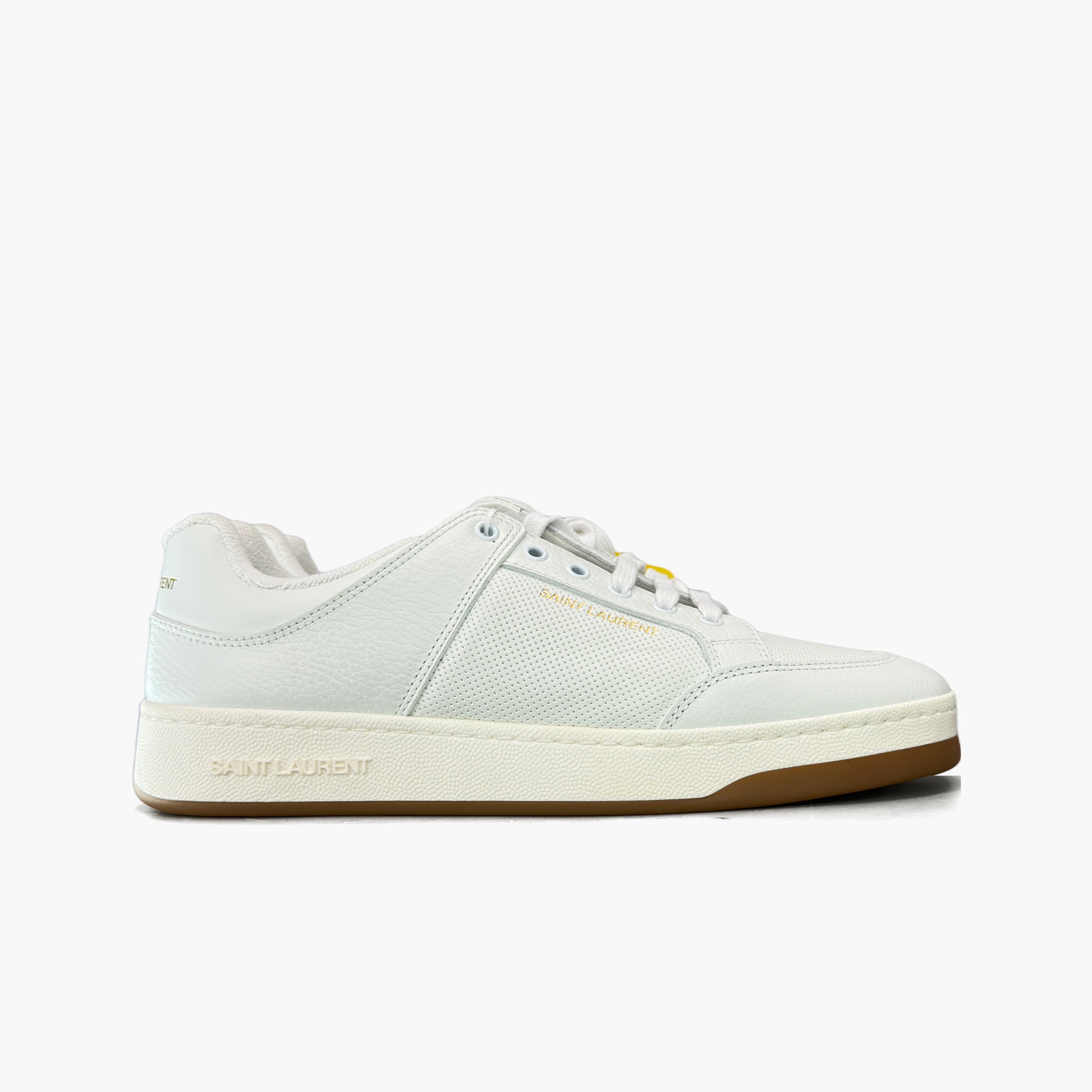 Saint Laurent Paris Saint Laurent Perforated Leather Low-Top Sneakers Size 44 Size US 11 / EU 44 - 4 Thumbnail