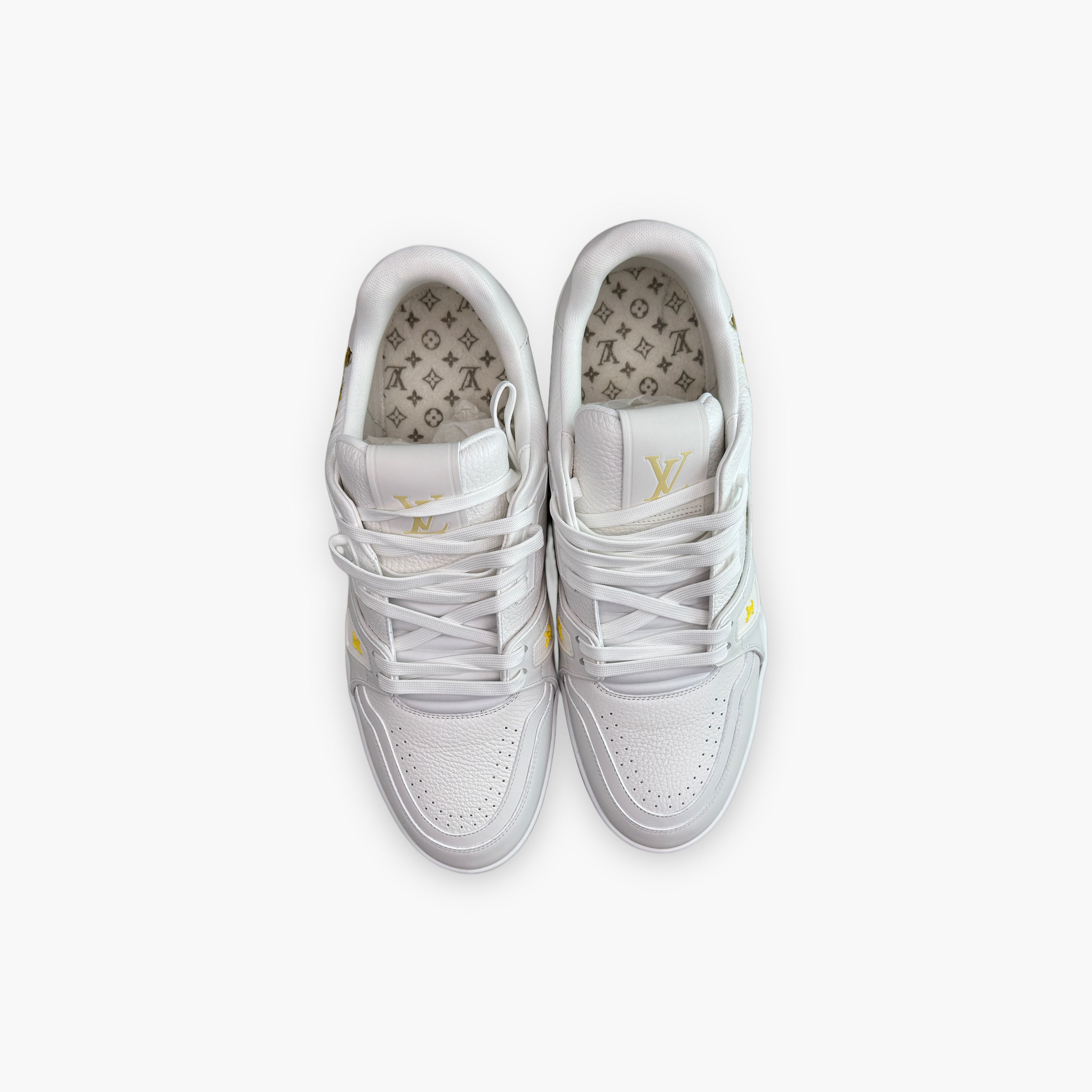Louis Vuitton Louis Vuitton Floral Embroidered Trainer Sneakers Size 11 Size US 11 / EU 44 - 9 Thumbnail