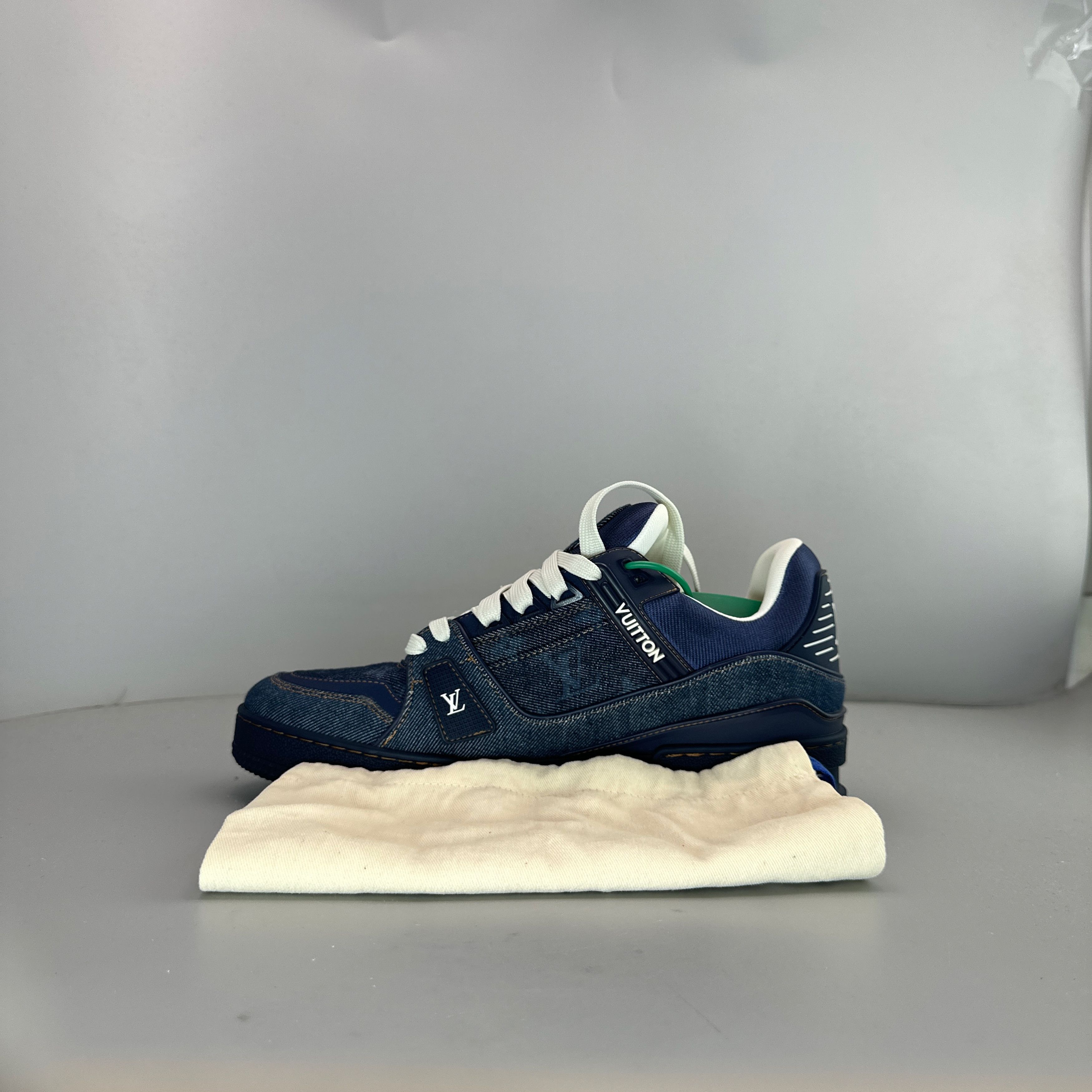 Louis Vuitton Louis Vuitton Denim Trainer Sneakers US 7 Size US 7 / EU 40 - 10 Thumbnail