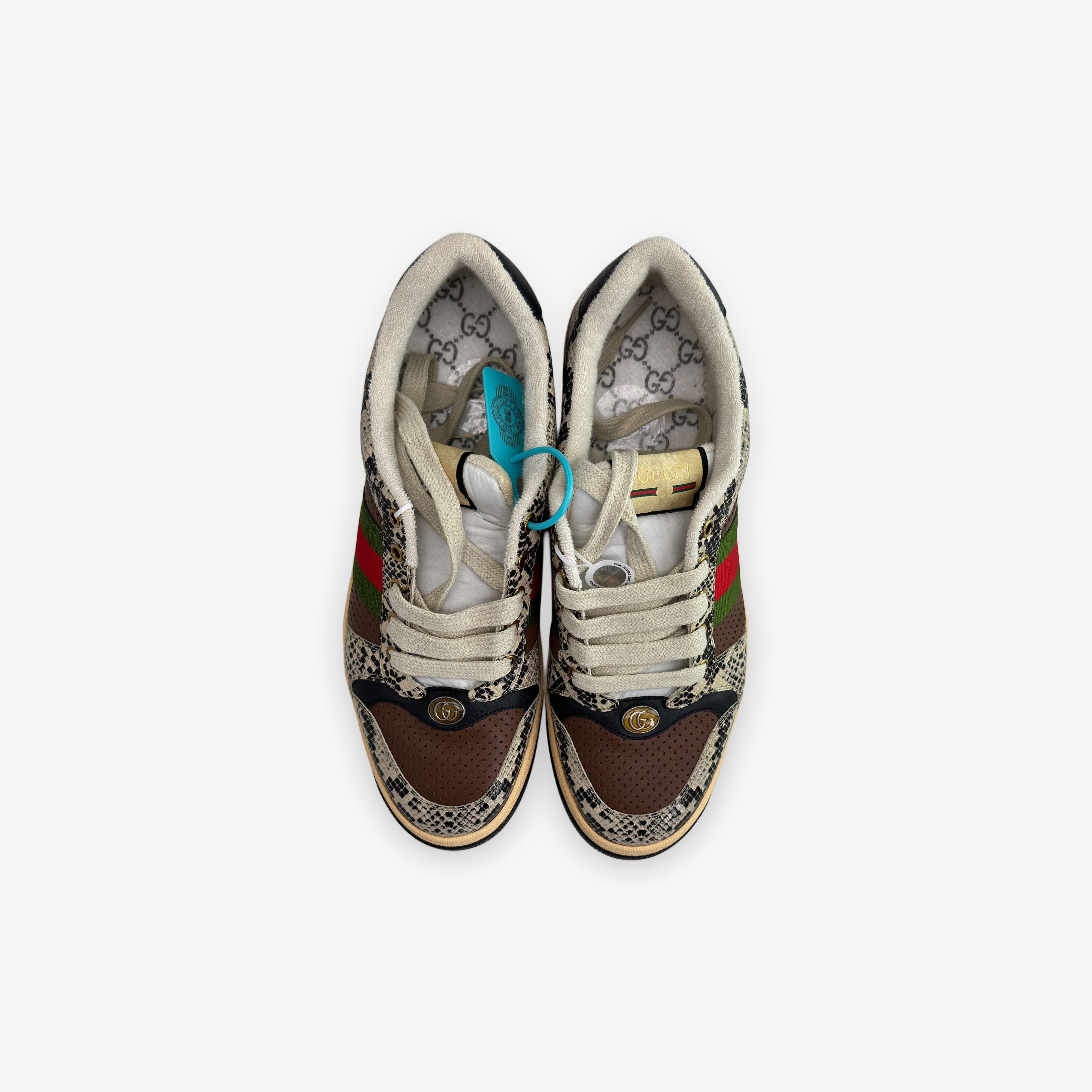 Gucci Gucci Snakeskin Screener Low-Top Sneakers Size 11 Size US 11 / EU 44 - 9 Thumbnail
