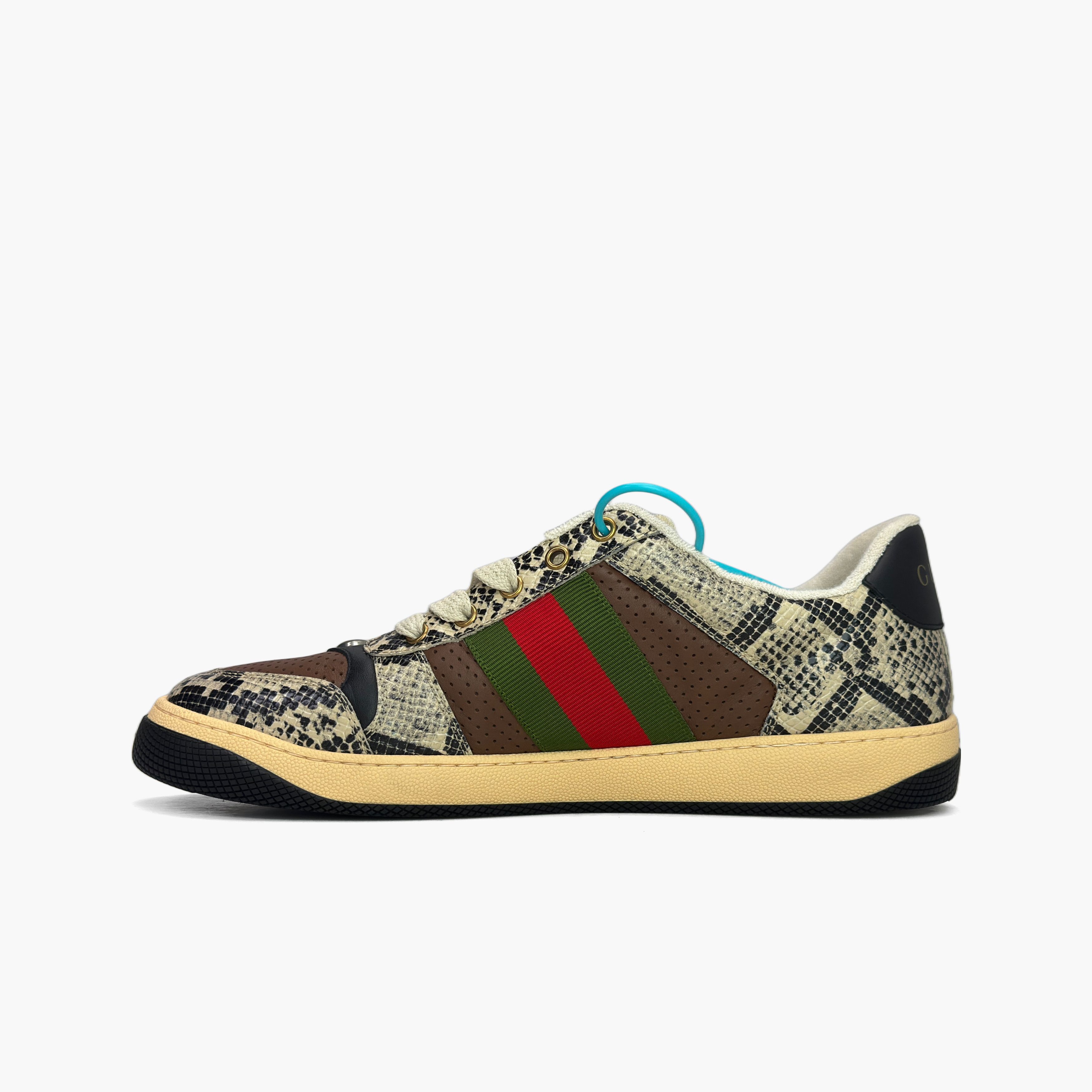 Gucci Gucci Snakeskin Screener Low-Top Sneakers Size 11 Size US 11 / EU 44 - 3 Thumbnail