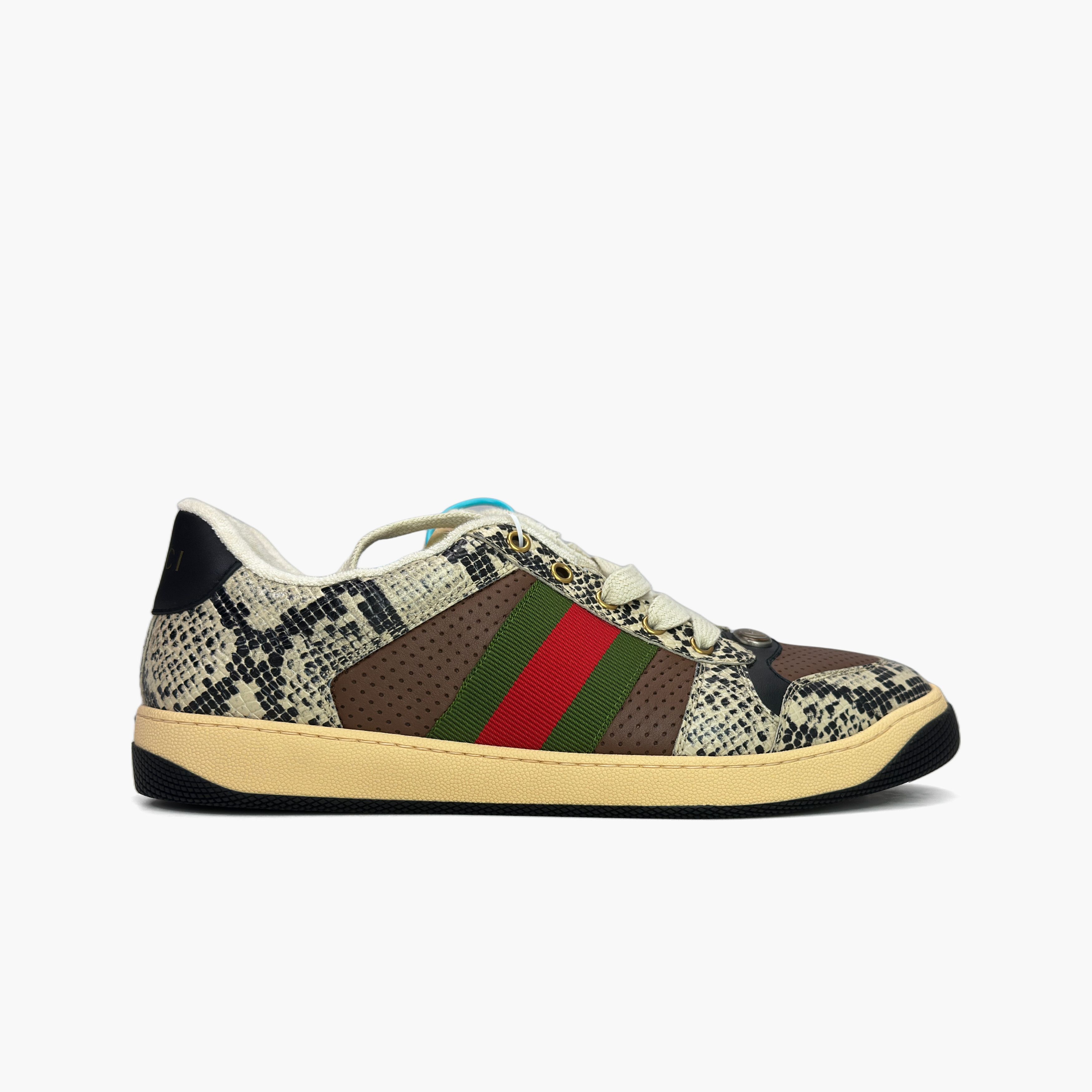 Gucci Gucci Snakeskin Screener Low-Top Sneakers Size 11 Size US 11 / EU 44 - 4 Thumbnail