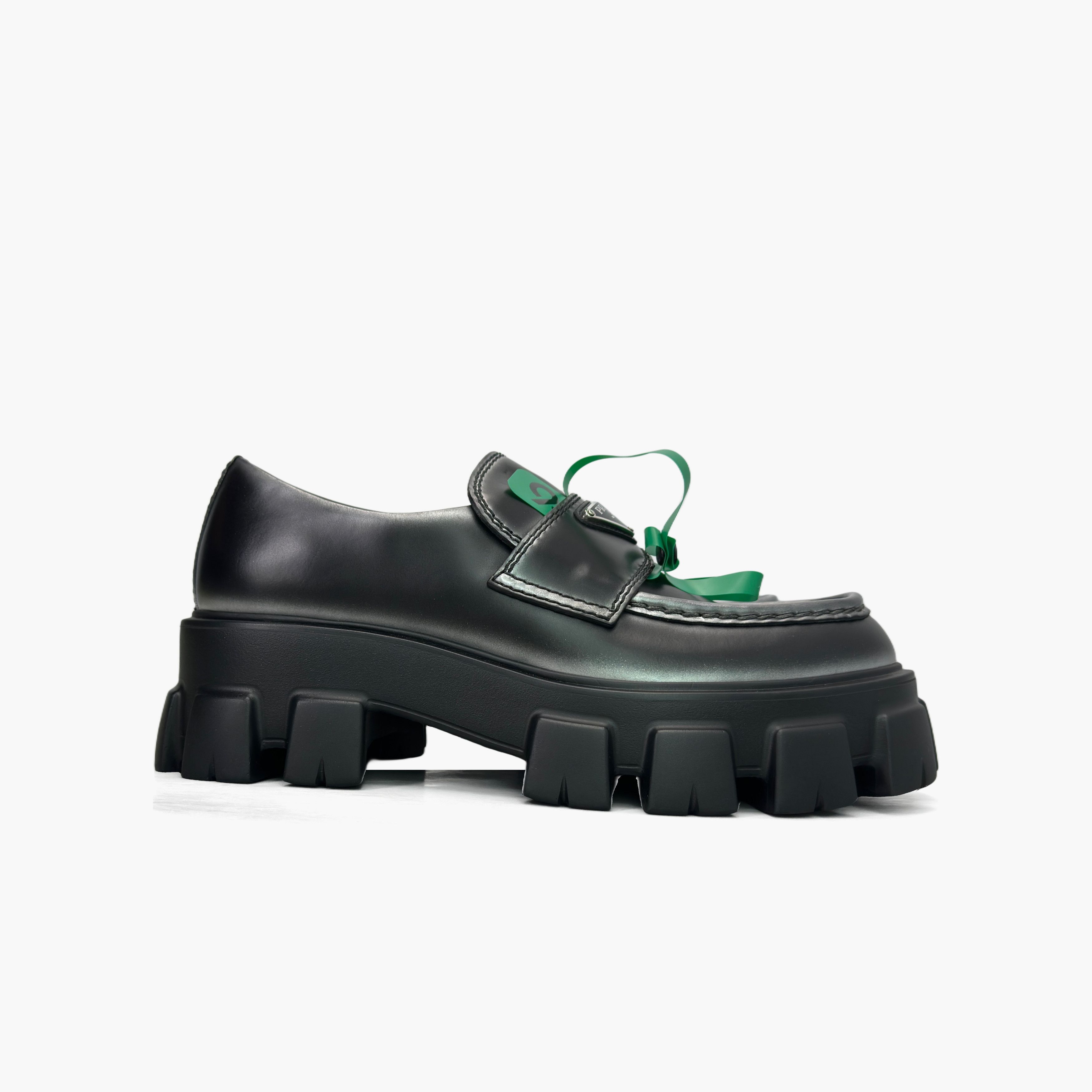 Prada Prada Monolith Leather Loafers Size 6.5 Size US 6 / EU 39 - 4 Thumbnail