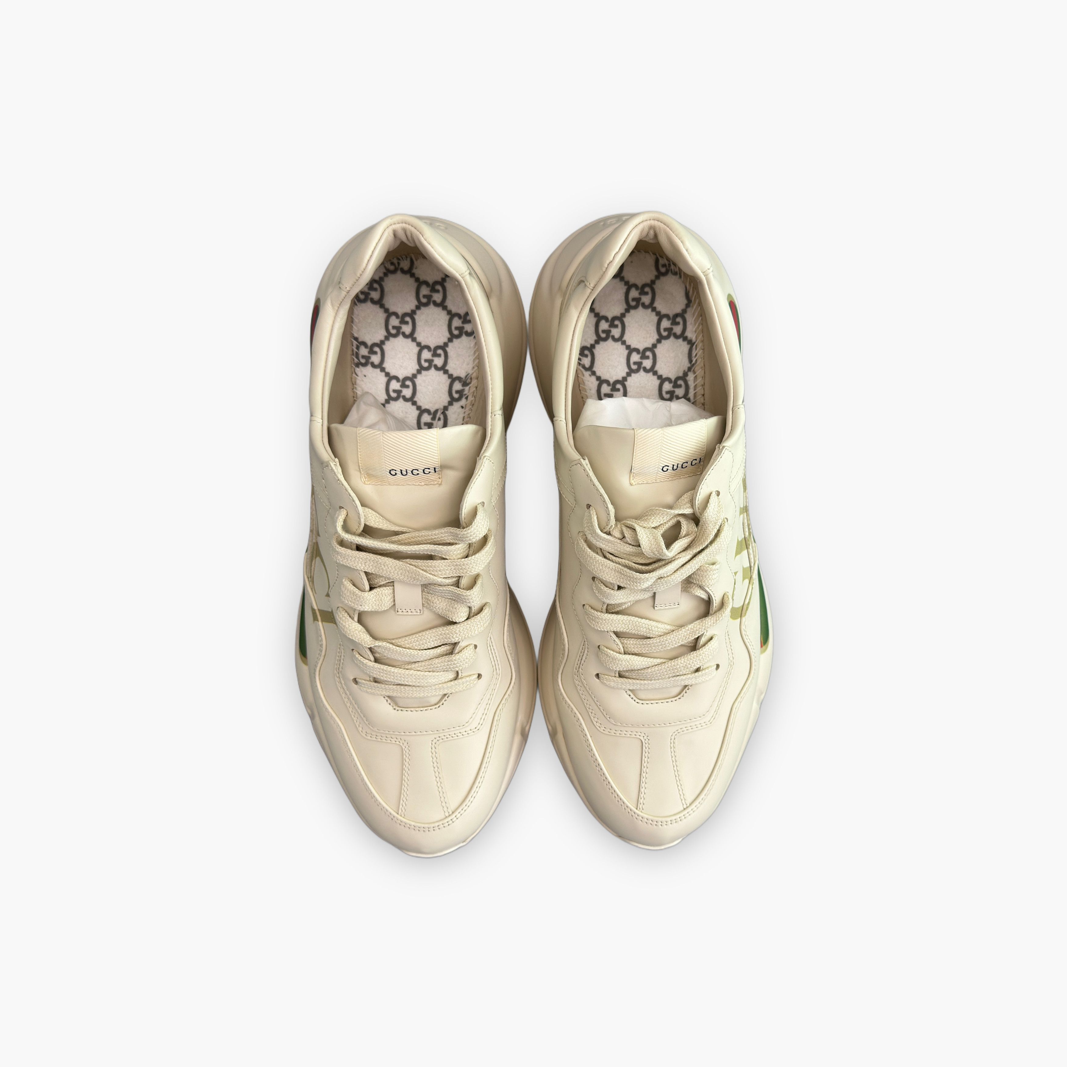 Gucci Gucci Rhyton Logo Low-Top Sneakers Size 12 Size US 12 / EU 45 - 9 Thumbnail