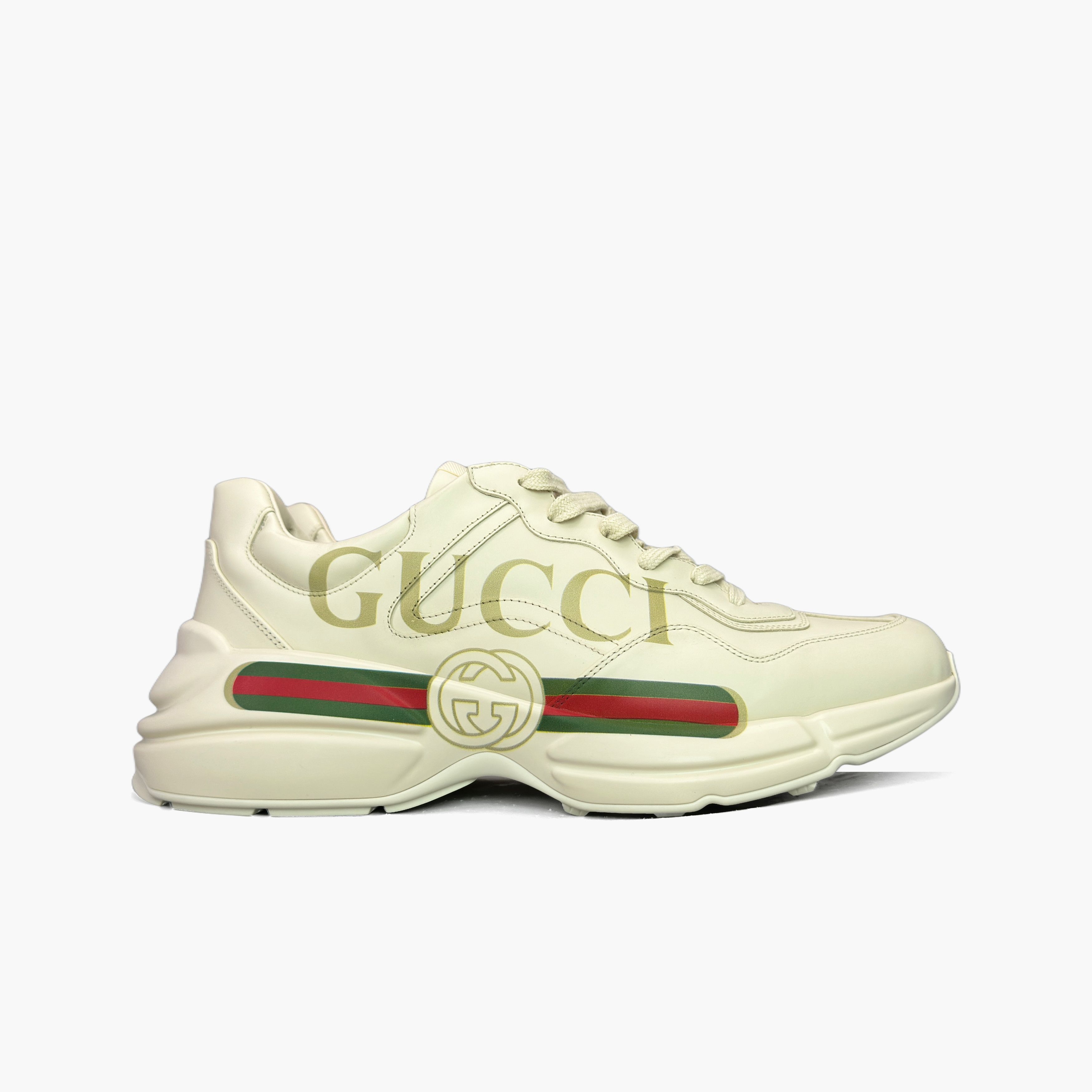 Gucci Gucci Rhyton Logo Low-Top Sneakers Size 12 Size US 12 / EU 45 - 4 Thumbnail