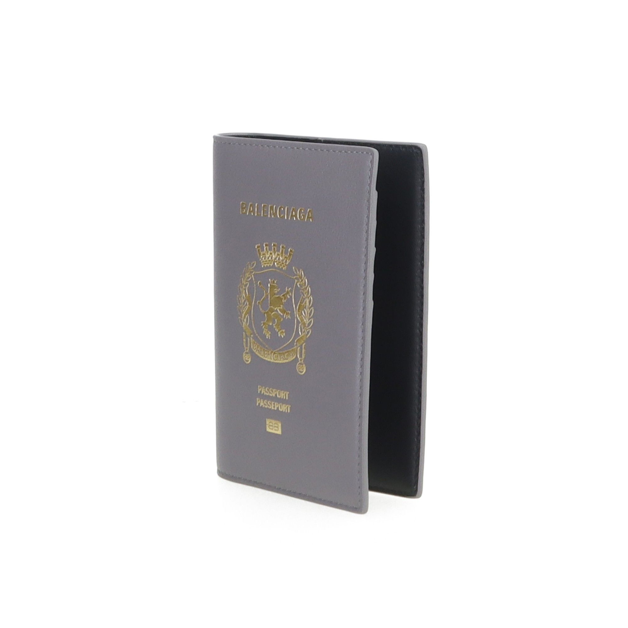 Balenciaga Balenciaga Crest Passport Holder Gray Size ONE SIZE - 2 Thumbnail