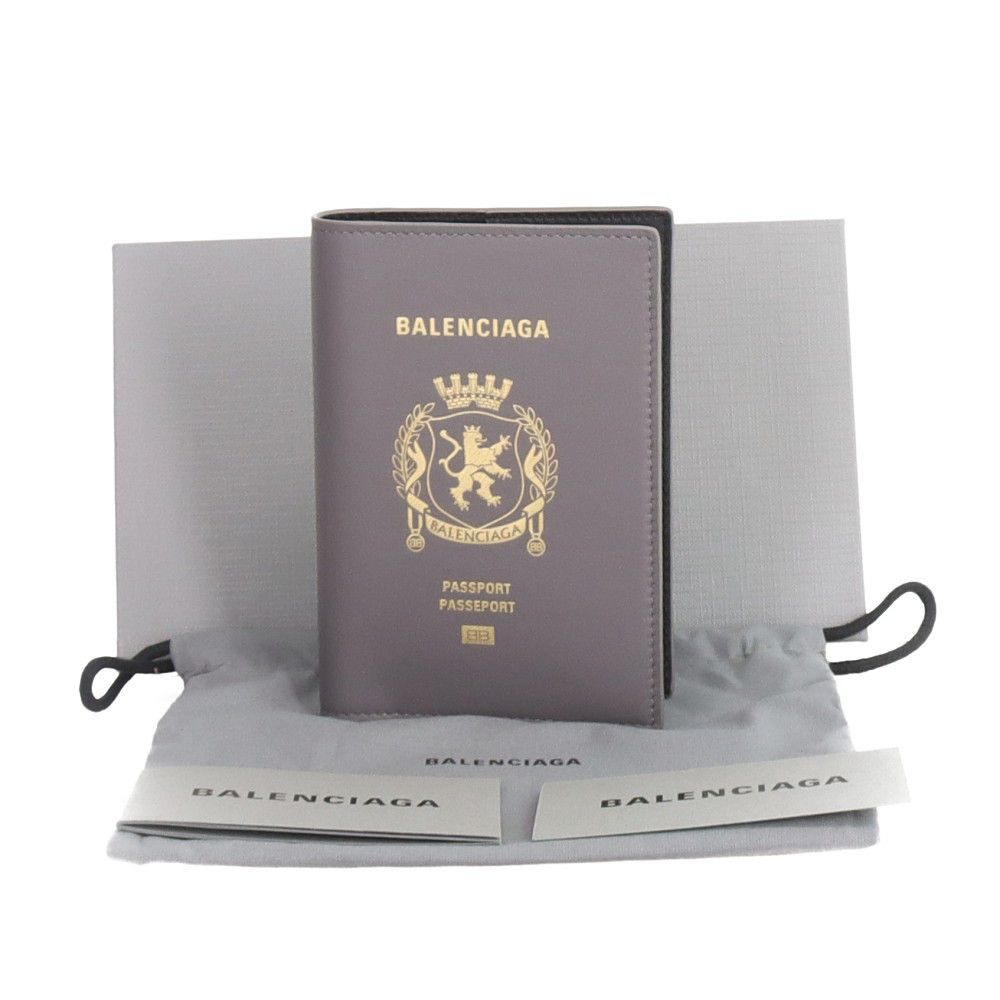 Balenciaga Balenciaga Crest Passport Holder ONE SIZE Size ONE SIZE - 5 Thumbnail