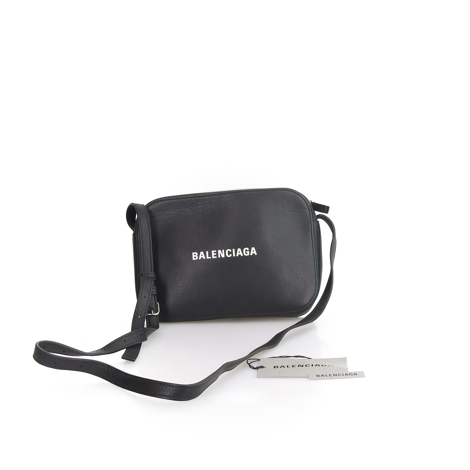 Balenciaga Balenciaga Logo Leather Crossbody Bag Size ONE SIZE - 5 Thumbnail