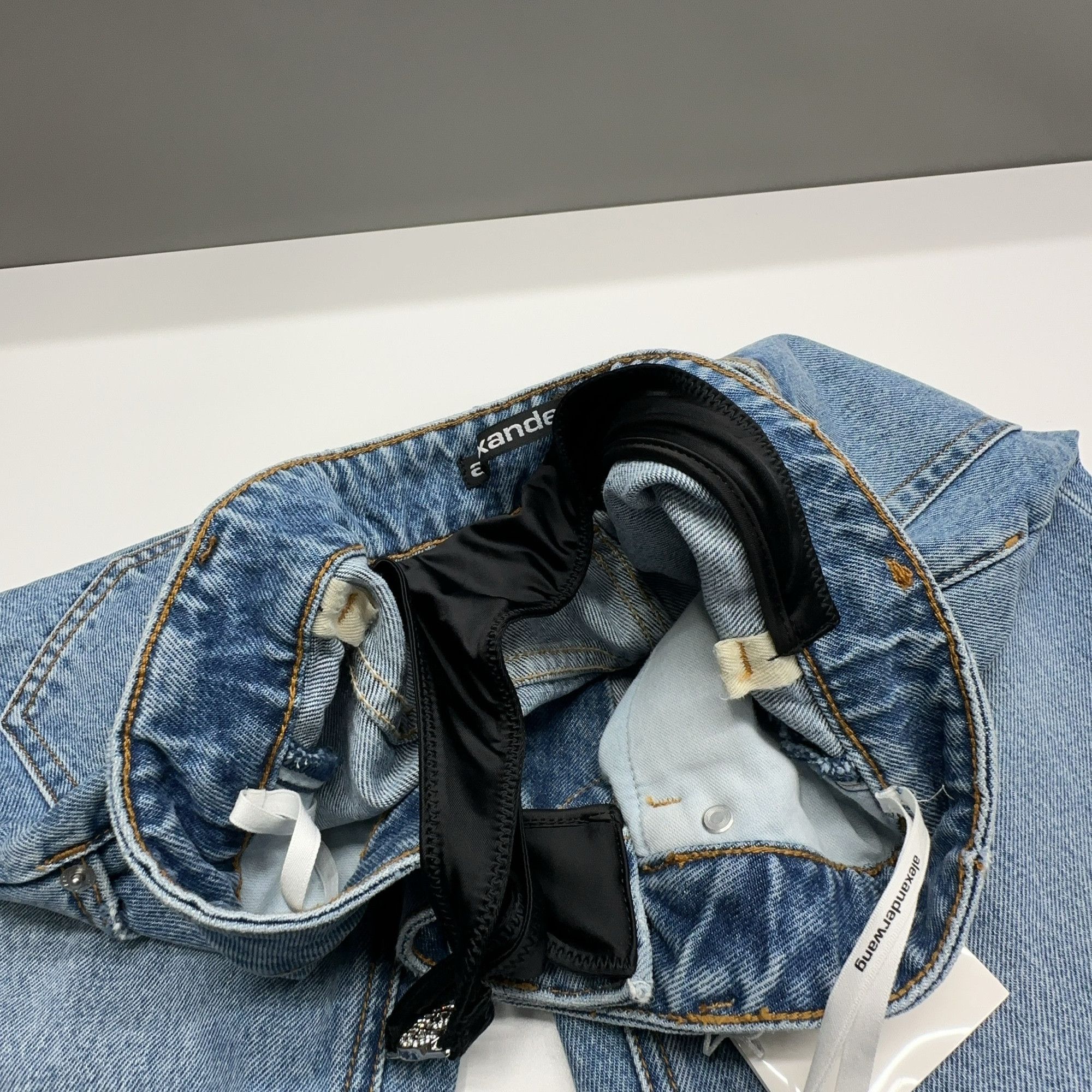 Alexander Wang Alexander Wang Asymmetrical Bikini Waist Jeans Size 27 Size 27" / US 4 / IT 40 - 8 Thumbnail