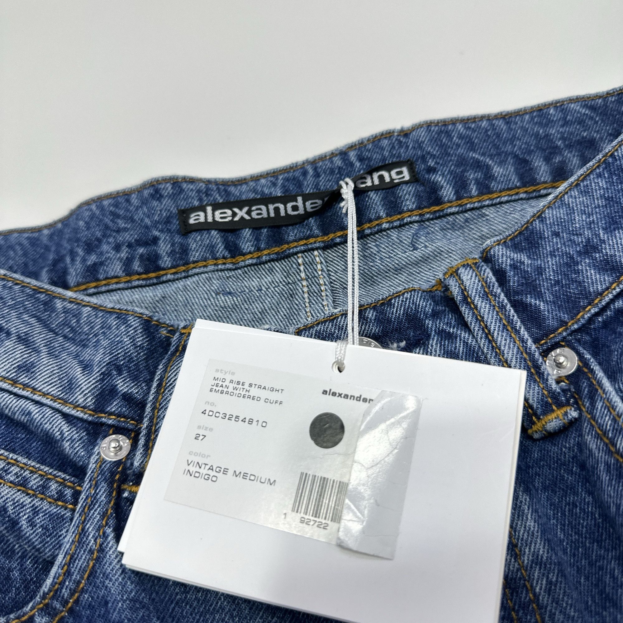 Alexander Wang Alexander Wang Embroidered Cuff Jeans Size 27 Size 27" / US 4 / IT 40 - 4 Thumbnail