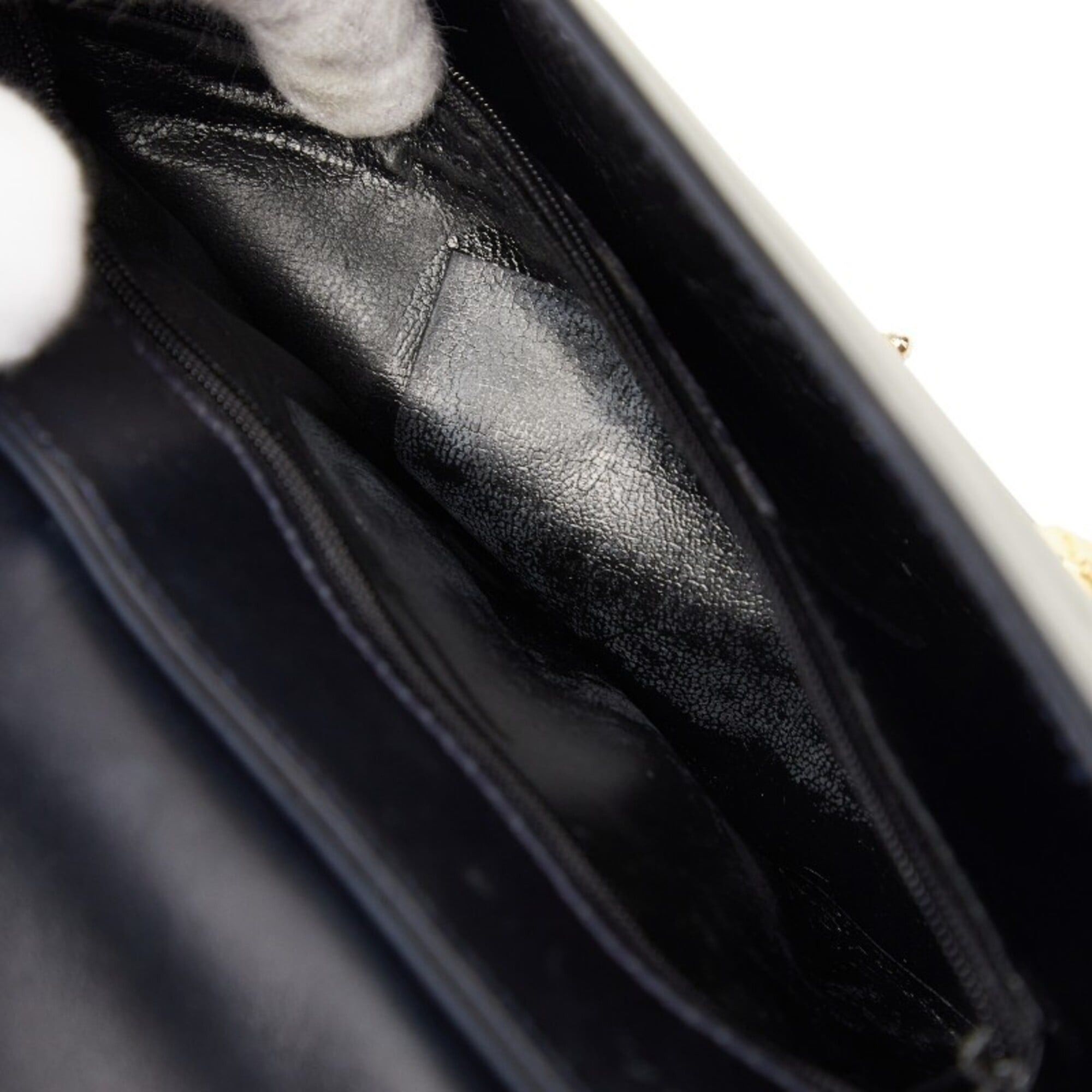 Salvatore Ferragamo Salvatore Ferragamo Studded Shoulder Bag, Black Leather, Women's Size ONE SIZE - 11 Thumbnail