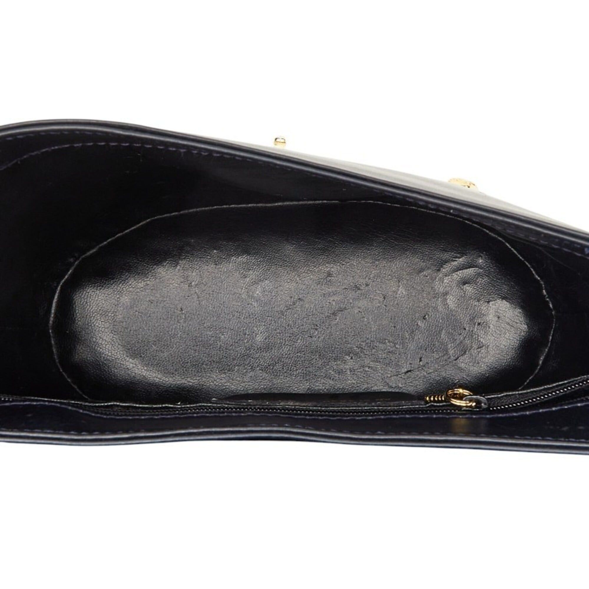 Salvatore Ferragamo Salvatore Ferragamo Studded Shoulder Bag, Black Leather, Women's Size ONE SIZE - 13 Thumbnail