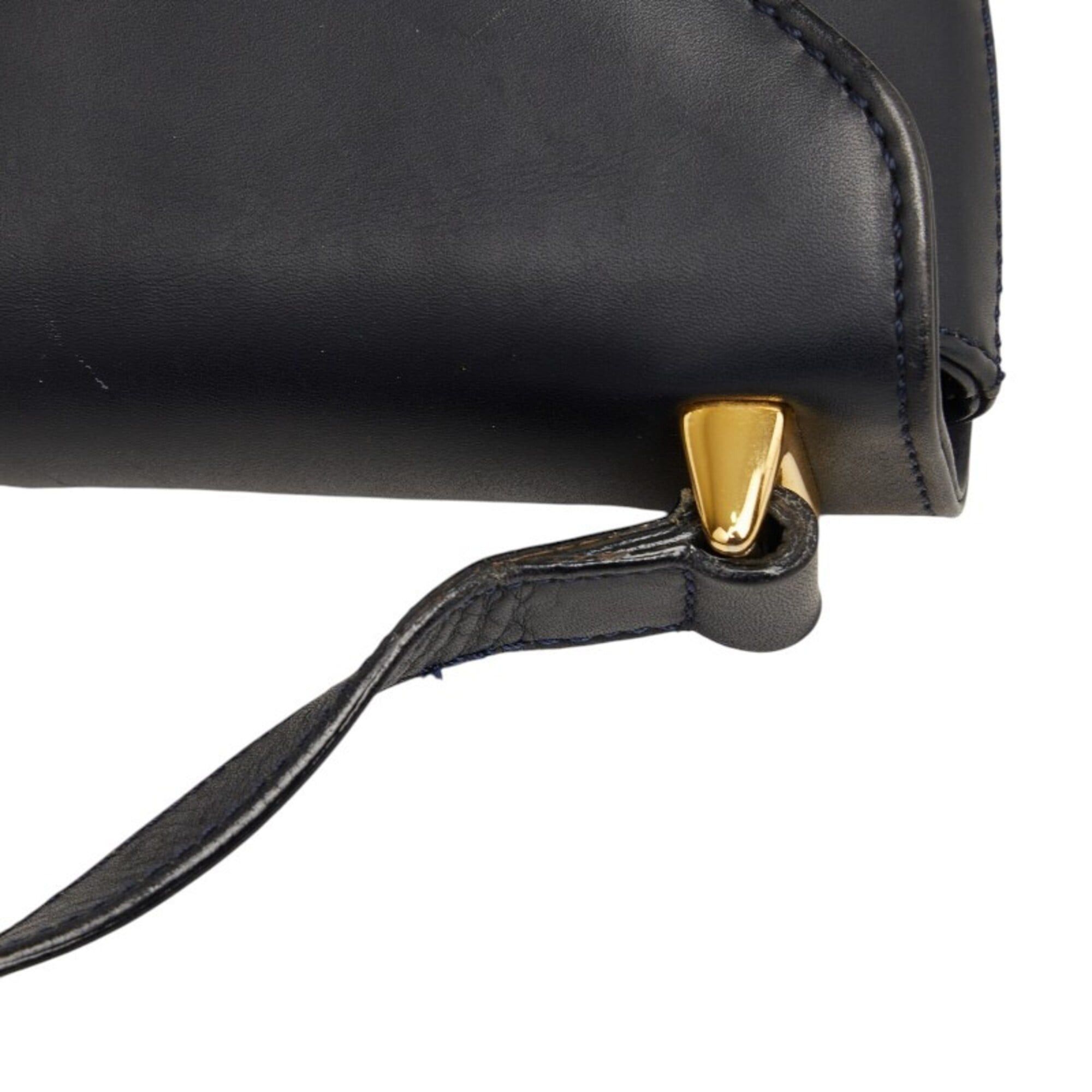 Salvatore Ferragamo Salvatore Ferragamo Studded Shoulder Bag, Black Leather, Women's Size ONE SIZE - 8 Thumbnail