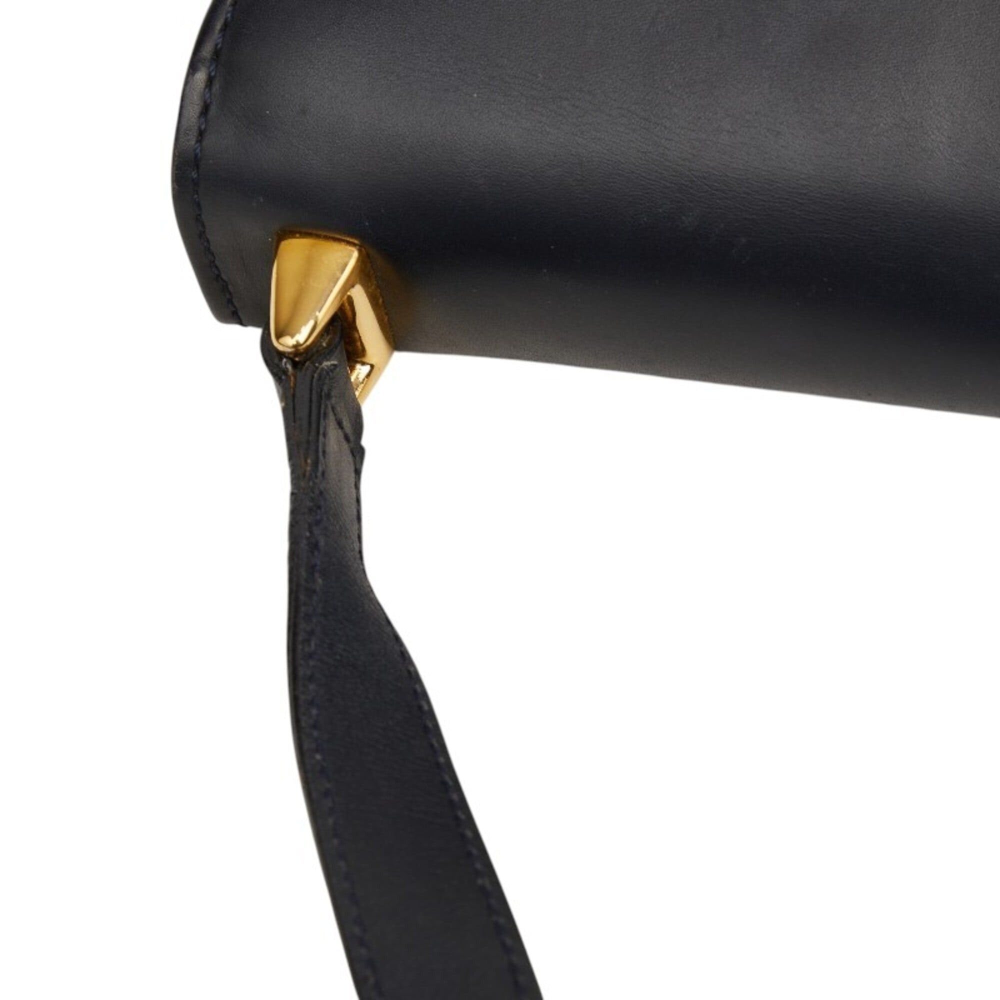 Salvatore Ferragamo Salvatore Ferragamo Studded Shoulder Bag, Black Leather, Women's Size ONE SIZE - 9 Thumbnail