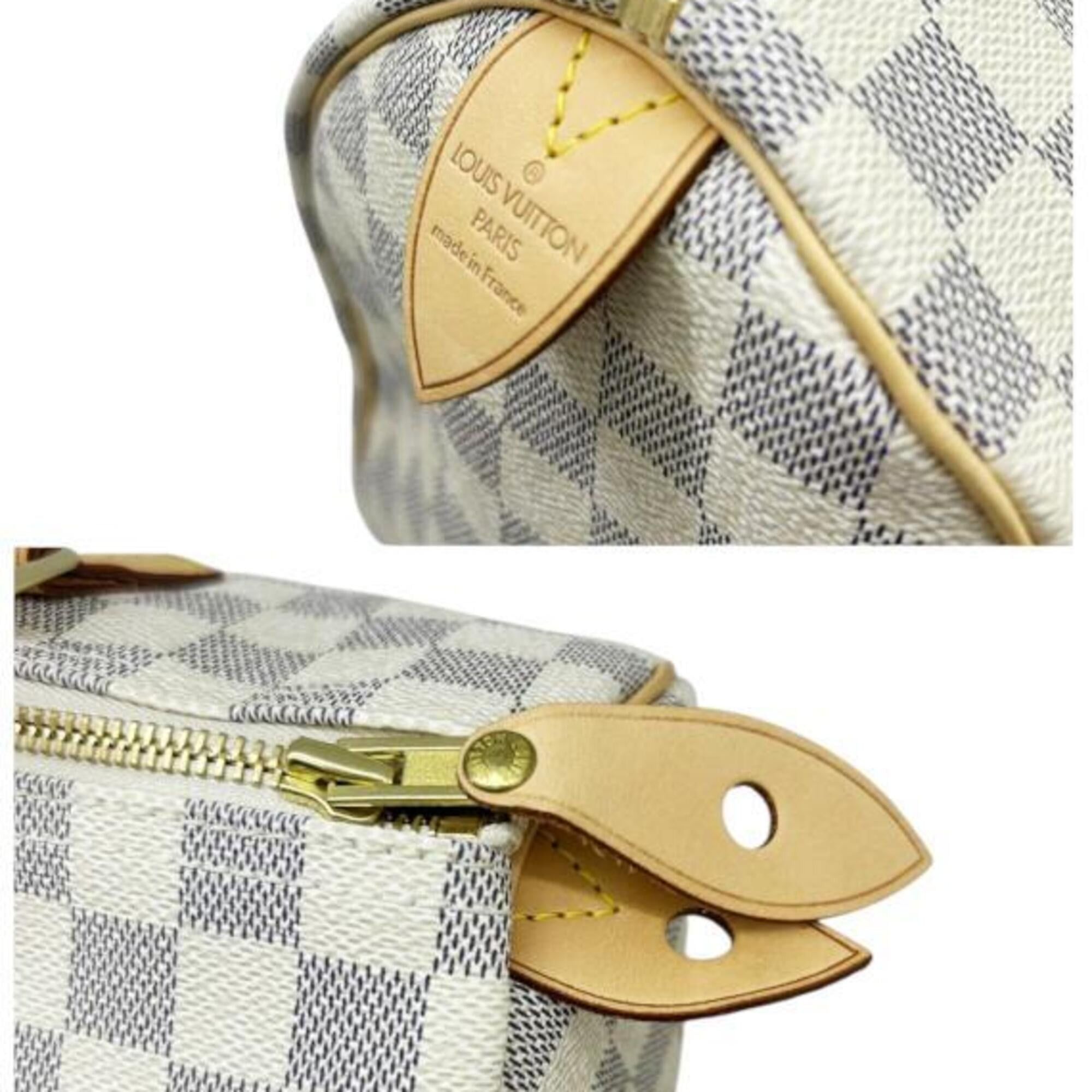 Louis Vuitton LOUIS VUITTON Damier Azur Speedy 30 M41533 SP3057 Handbag PVC Mini Boston Women's Men's Size ONE SIZE - 8 Thumbnail
