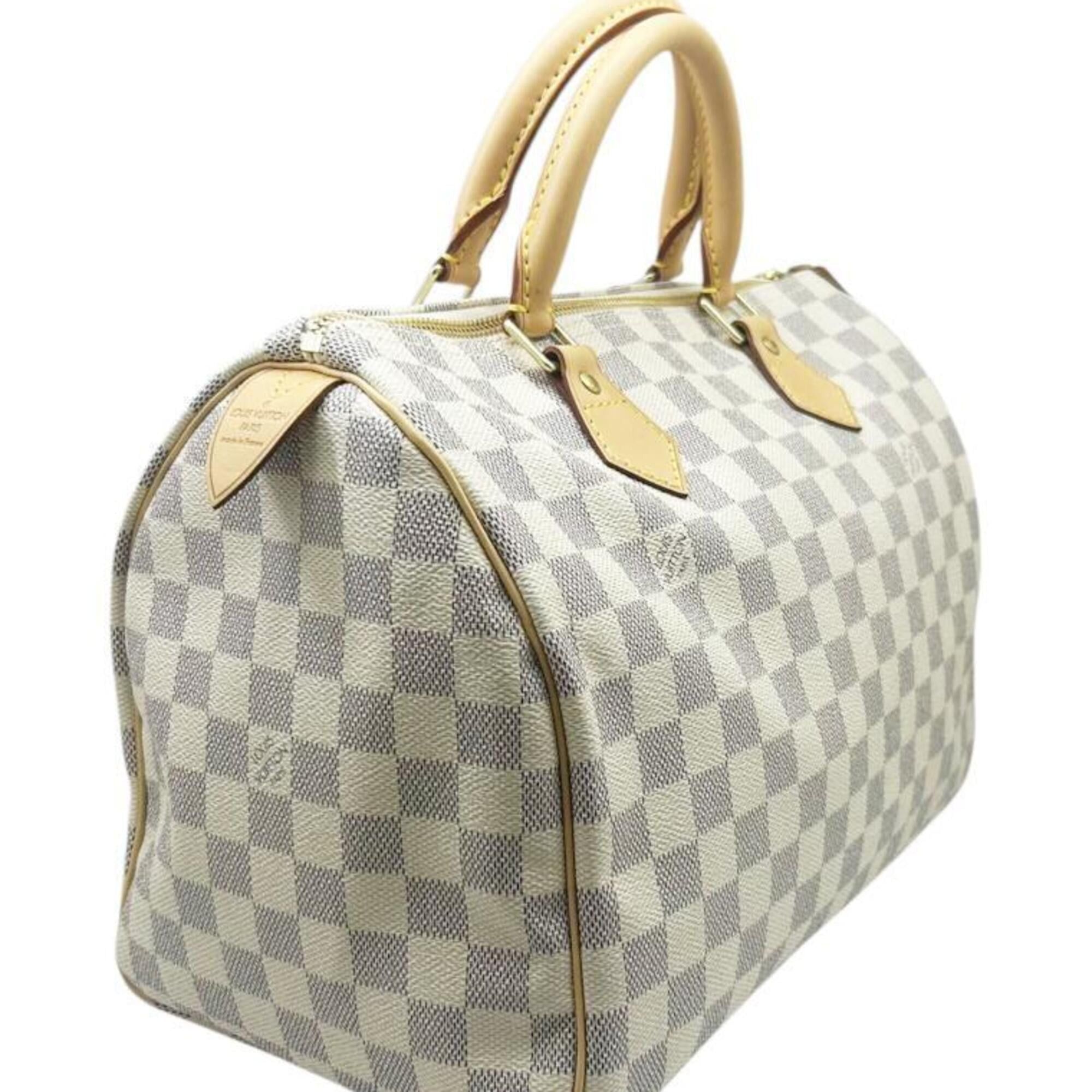 Louis Vuitton LOUIS VUITTON Damier Azur Speedy 30 M41533 SP3057 Handbag PVC Mini Boston Women's Men's Size ONE SIZE - 3 Thumbnail