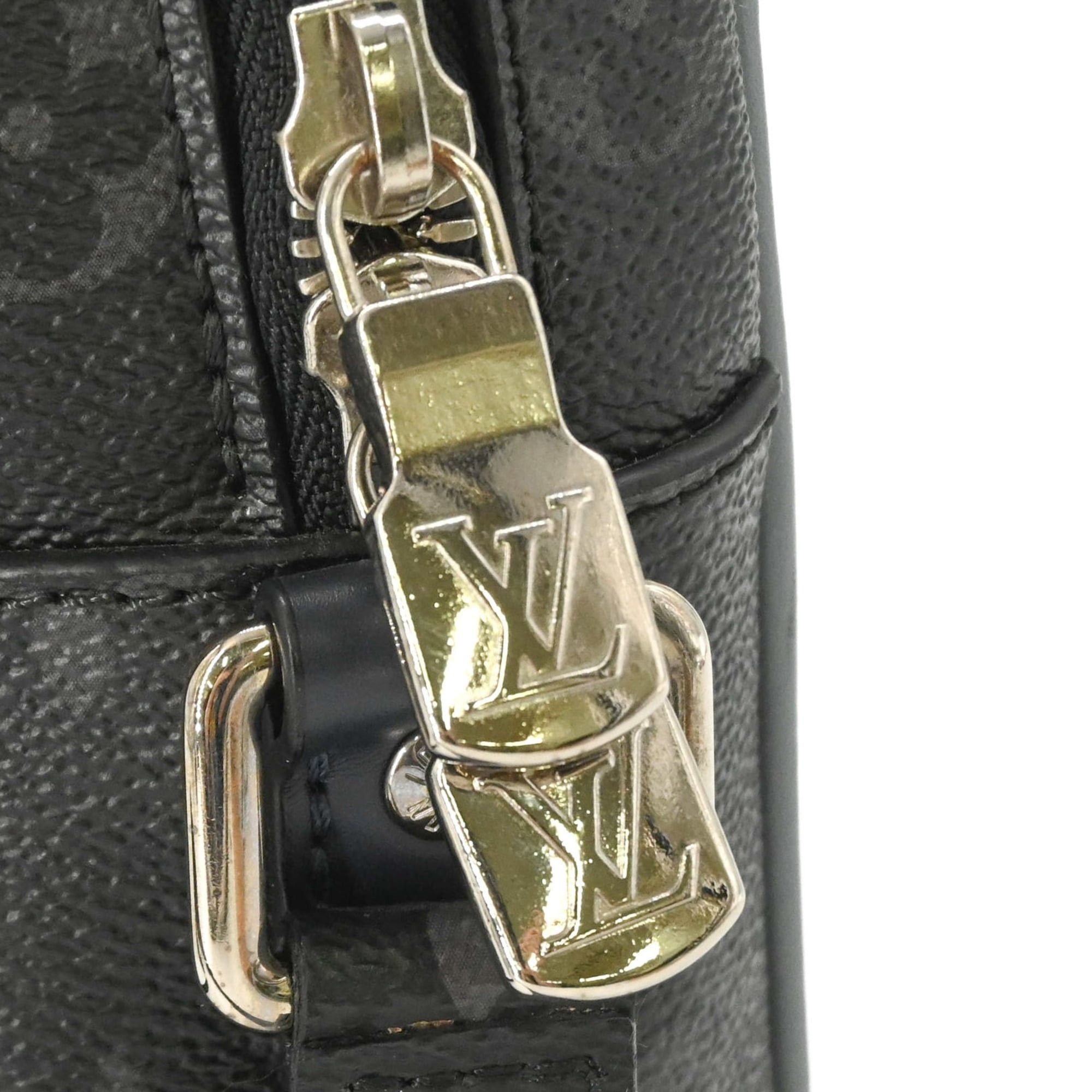 Louis Vuitton Louis Vuitton Danube PM Shoulder Bag Epi Monogram Eclipse Black Navy M53421 Size ONE SIZE - 8 Thumbnail