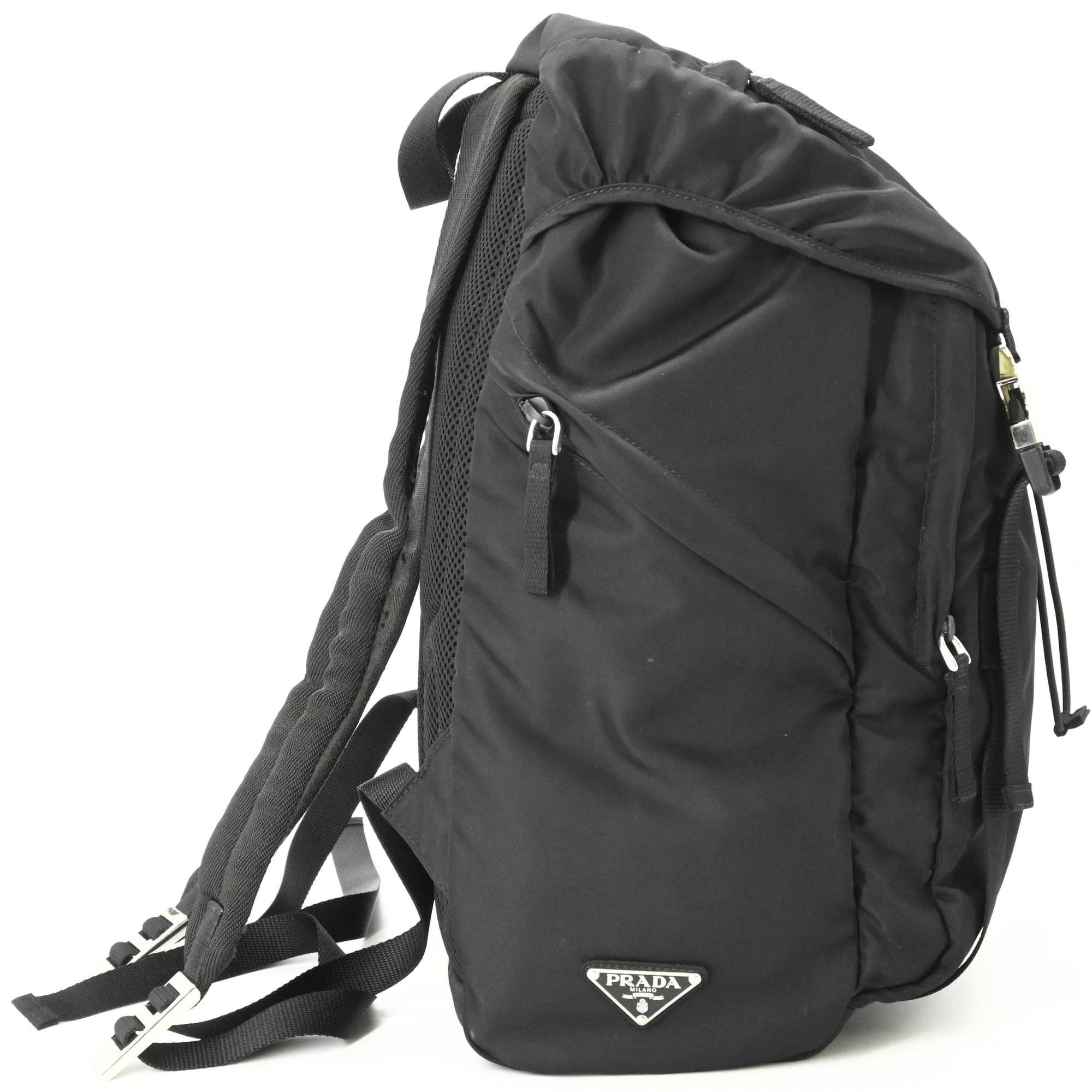 Prada PRADA Tessuto Nylon Backpack Triangle Black 2VZ062 Size ONE SIZE - 4 Thumbnail
