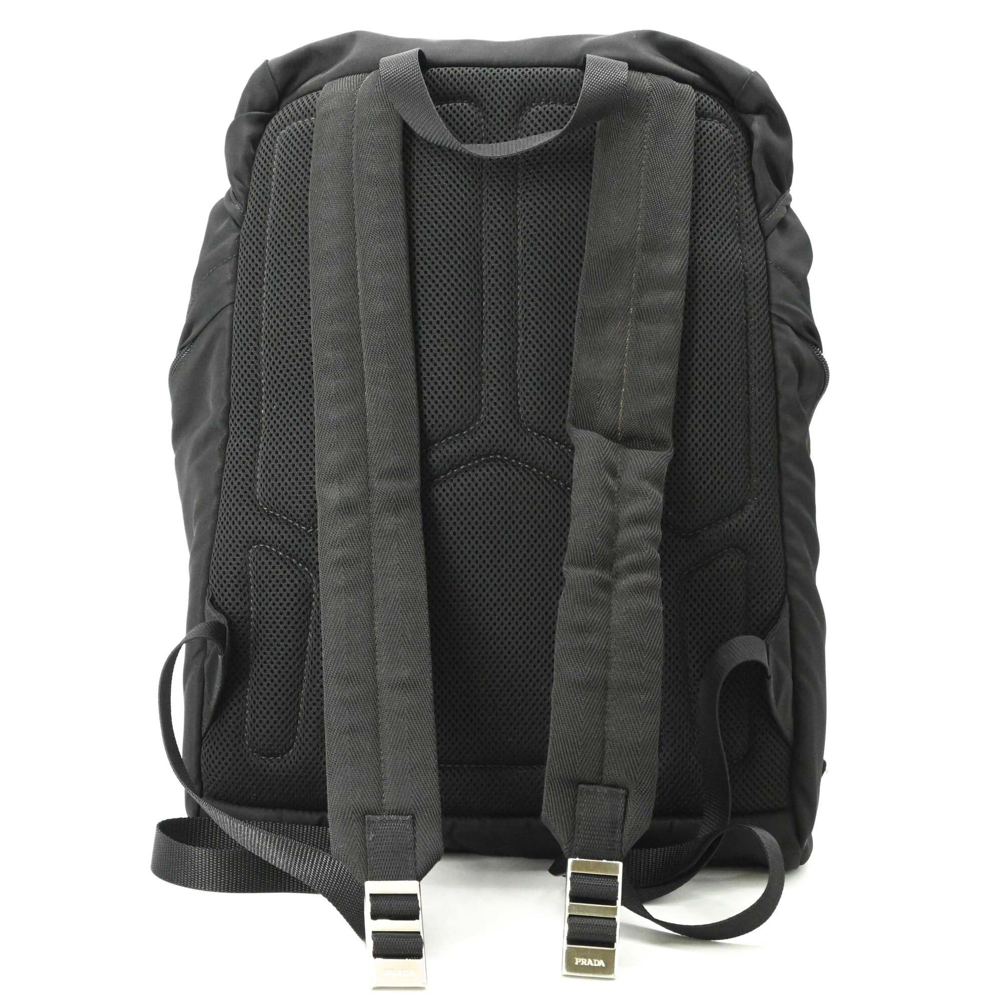 Prada PRADA Tessuto Nylon Backpack Triangle Black 2VZ062 Size ONE SIZE - 3 Thumbnail