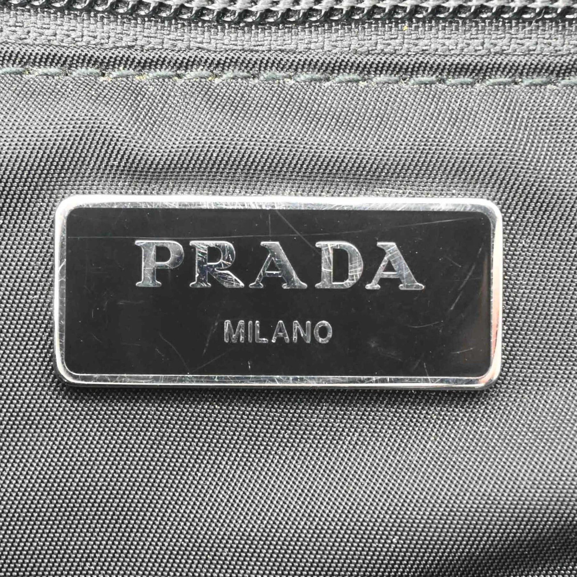 Prada PRADA Tessuto Nylon Backpack Triangle Black 2VZ062 Size ONE SIZE - 13 Thumbnail