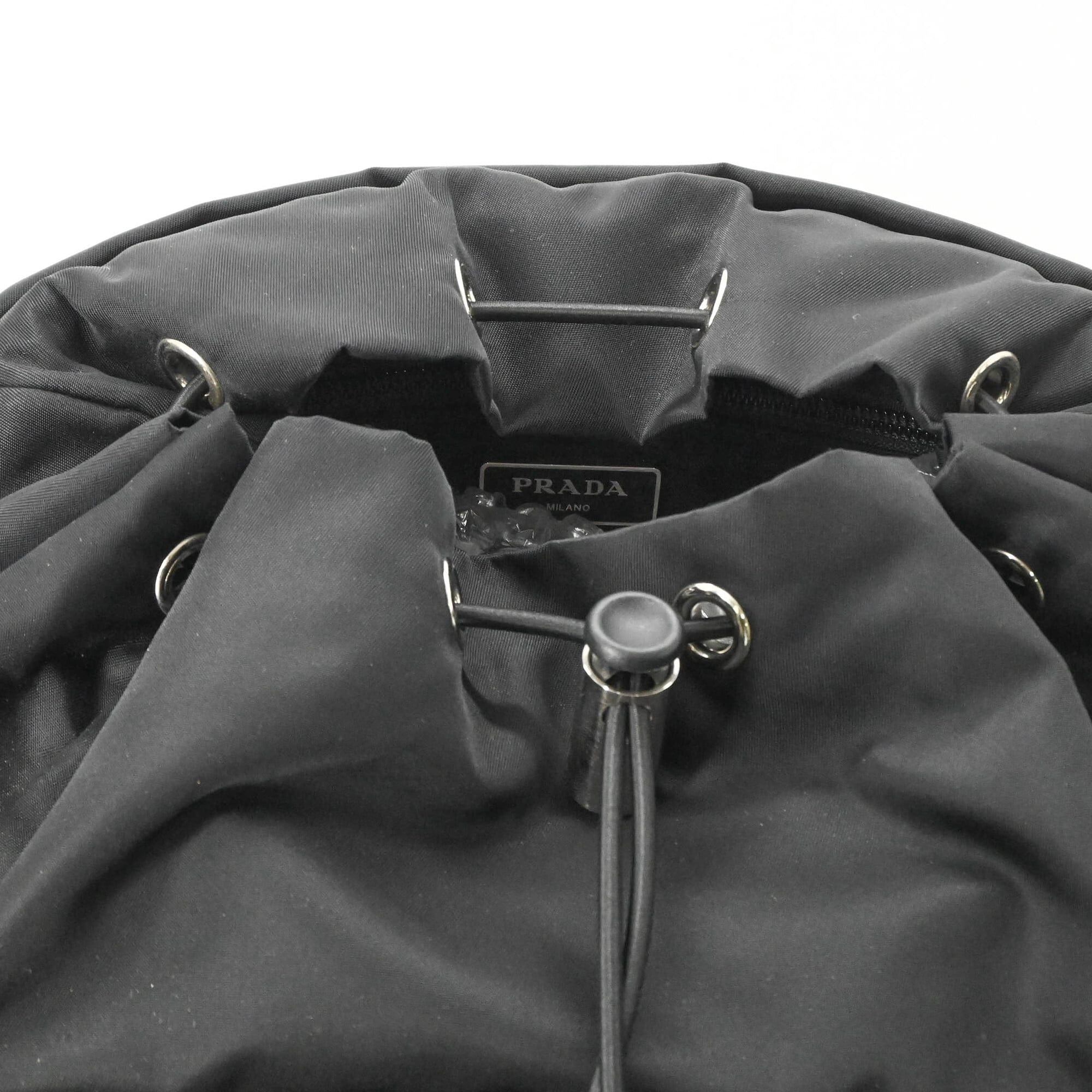 Prada PRADA Tessuto Nylon Backpack Triangle Black 2VZ062 Size ONE SIZE - 10 Thumbnail