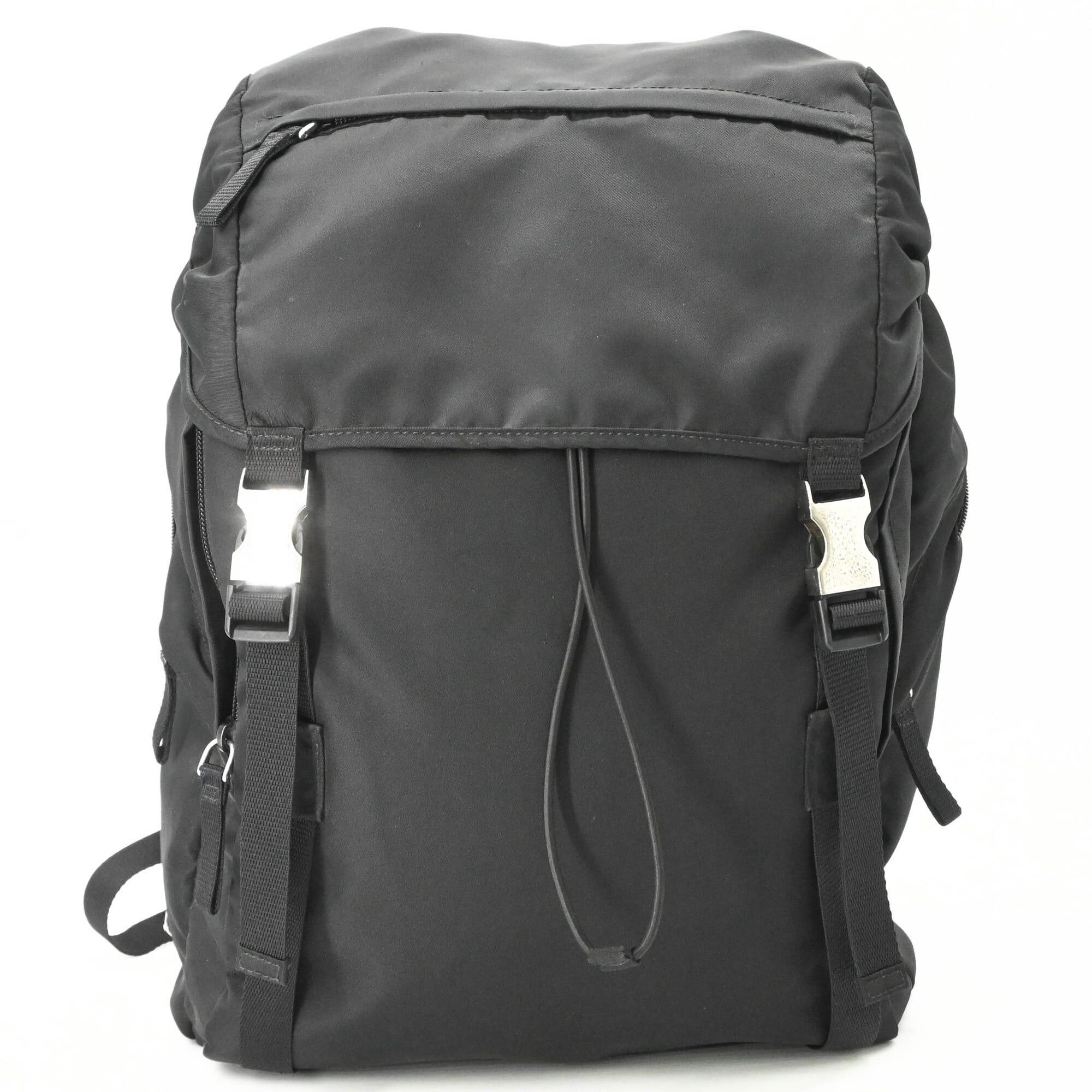 Prada PRADA Tessuto Nylon Backpack Triangle Black 2VZ062 Size ONE SIZE - 2 Thumbnail