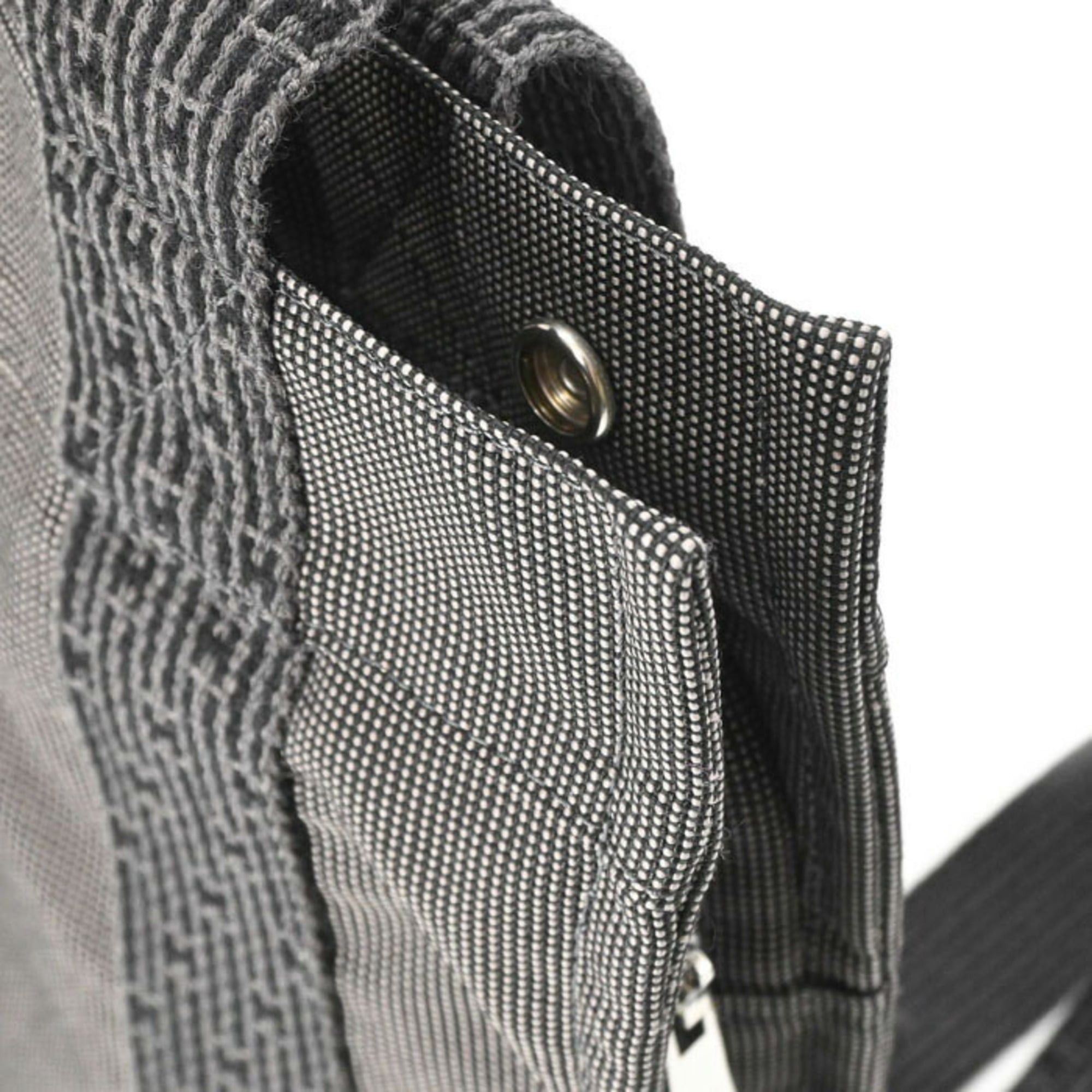 Hermes Hermes Herline Ad PM Canvas Tote Bag Backpack for Men and Women, Gray/Black Size ONE SIZE - 12 Thumbnail