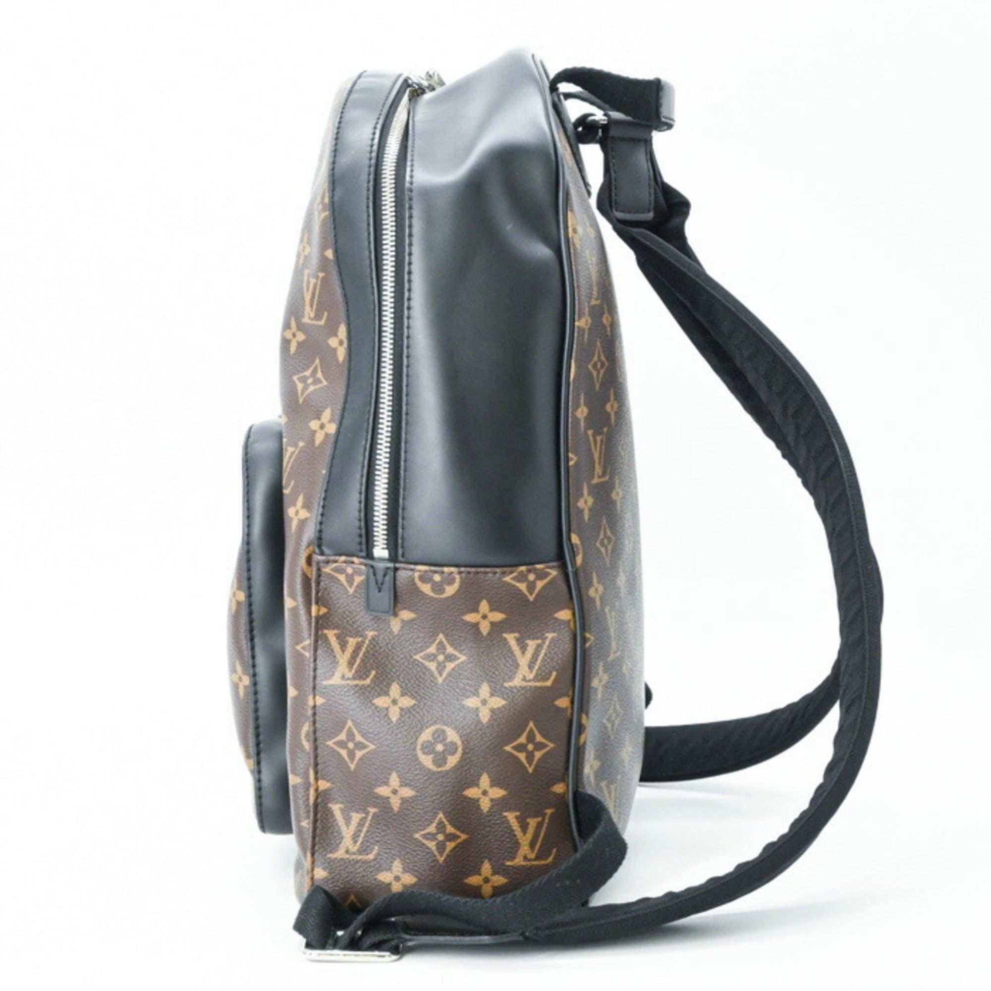 Louis Vuitton LOUIS VUITTON Josh Monogram Macassar Backpack Leather Brown M41530 Size ONE SIZE - 4 Thumbnail