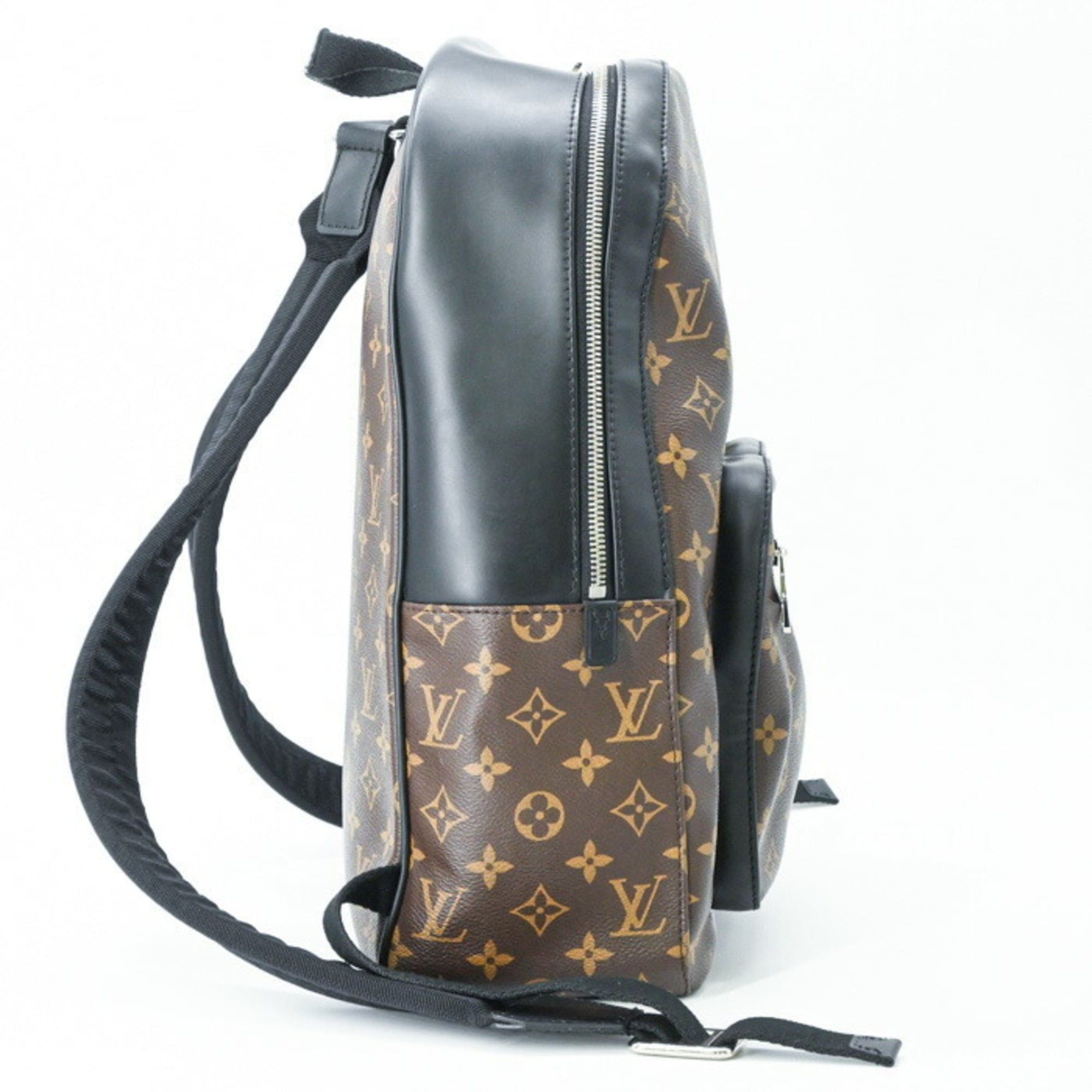 Louis Vuitton LOUIS VUITTON Josh Monogram Macassar Backpack Leather Brown M41530 Size ONE SIZE - 3 Thumbnail