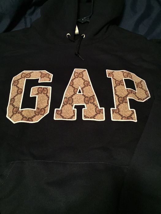 Gucci Gucci x gap custom hoodie Grailed