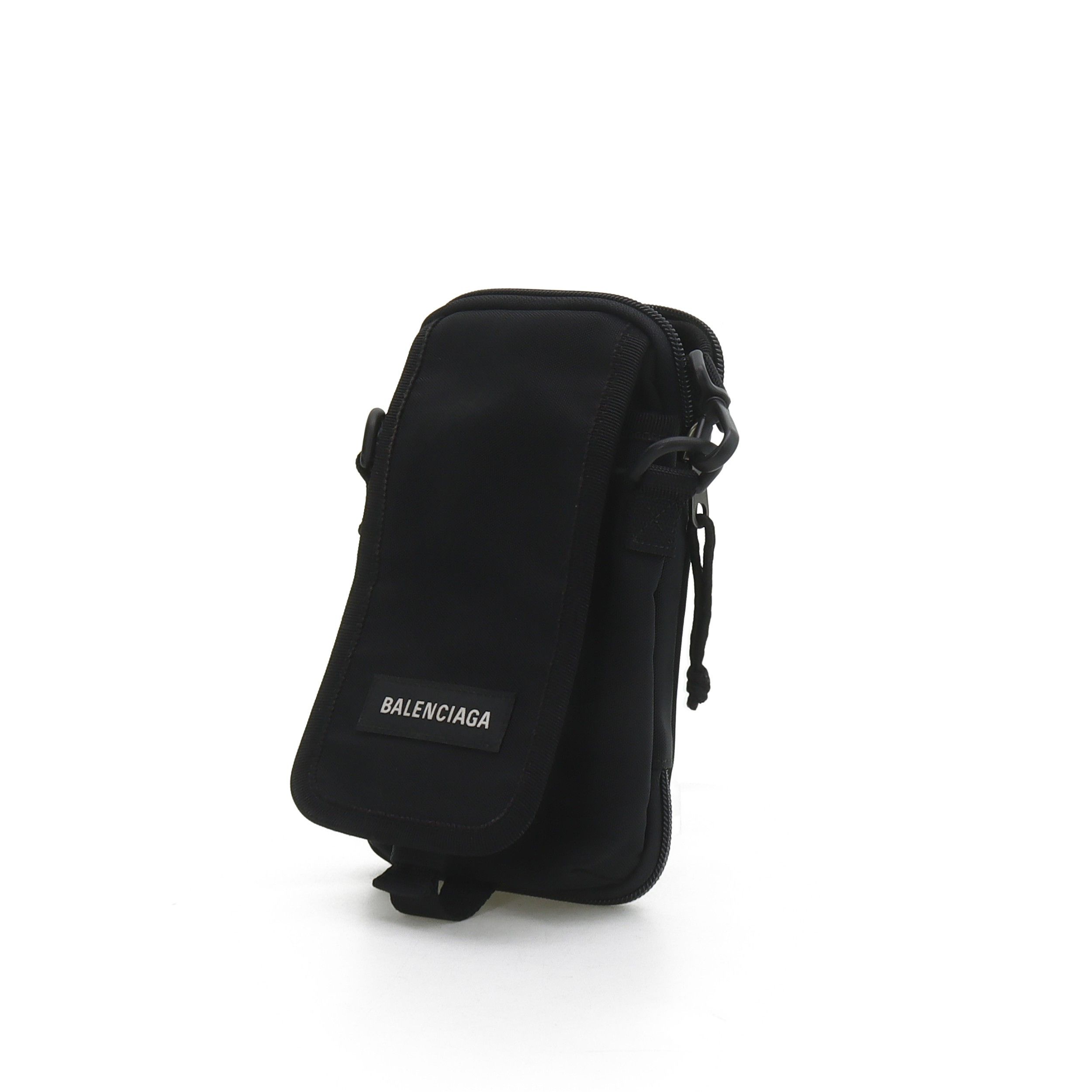 Balenciaga Balenciaga Nylon Crossbody Phone Bag Black Size ONE SIZE - 2 Thumbnail