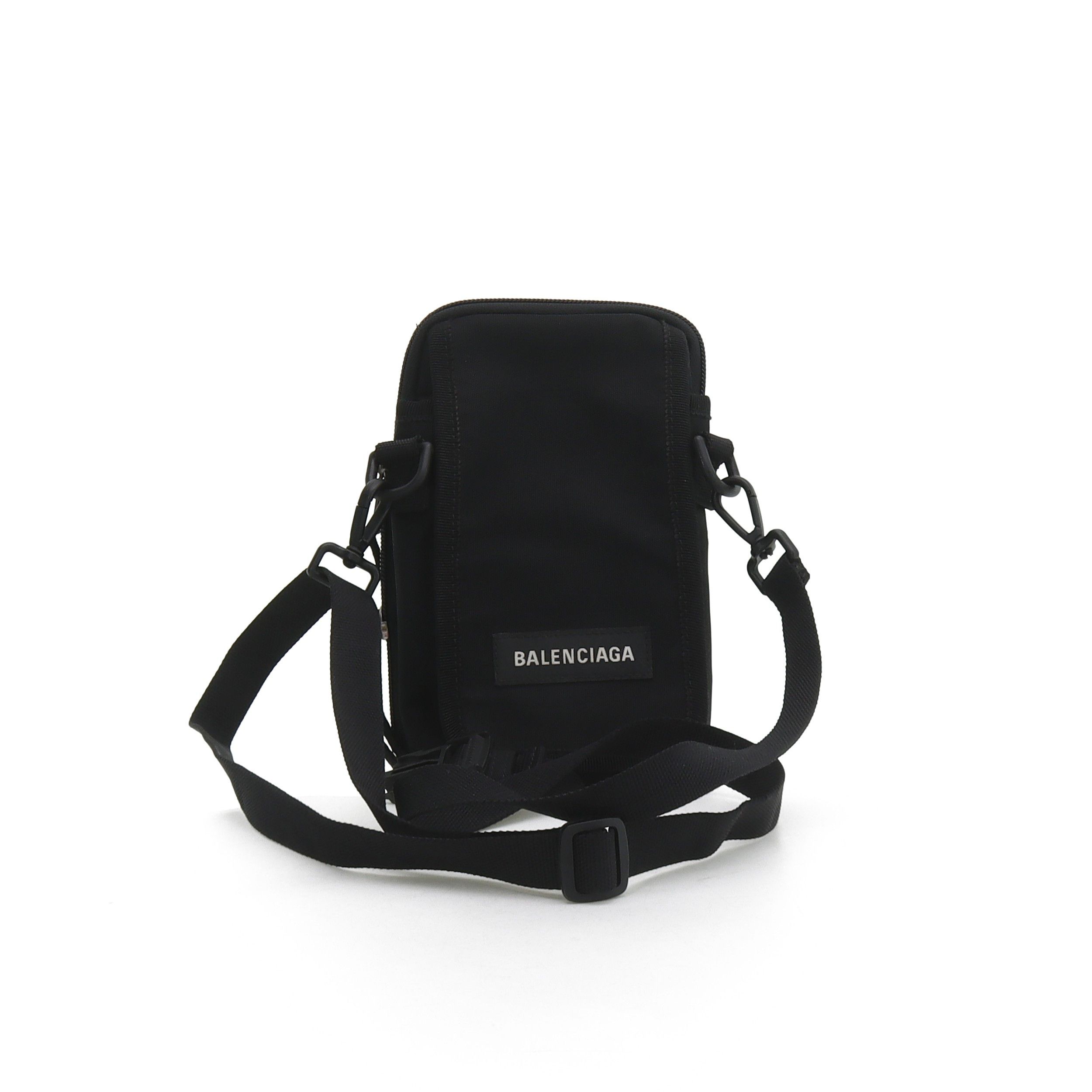 Balenciaga Balenciaga Nylon Crossbody Phone Bag Black Size ONE SIZE - 5 Thumbnail