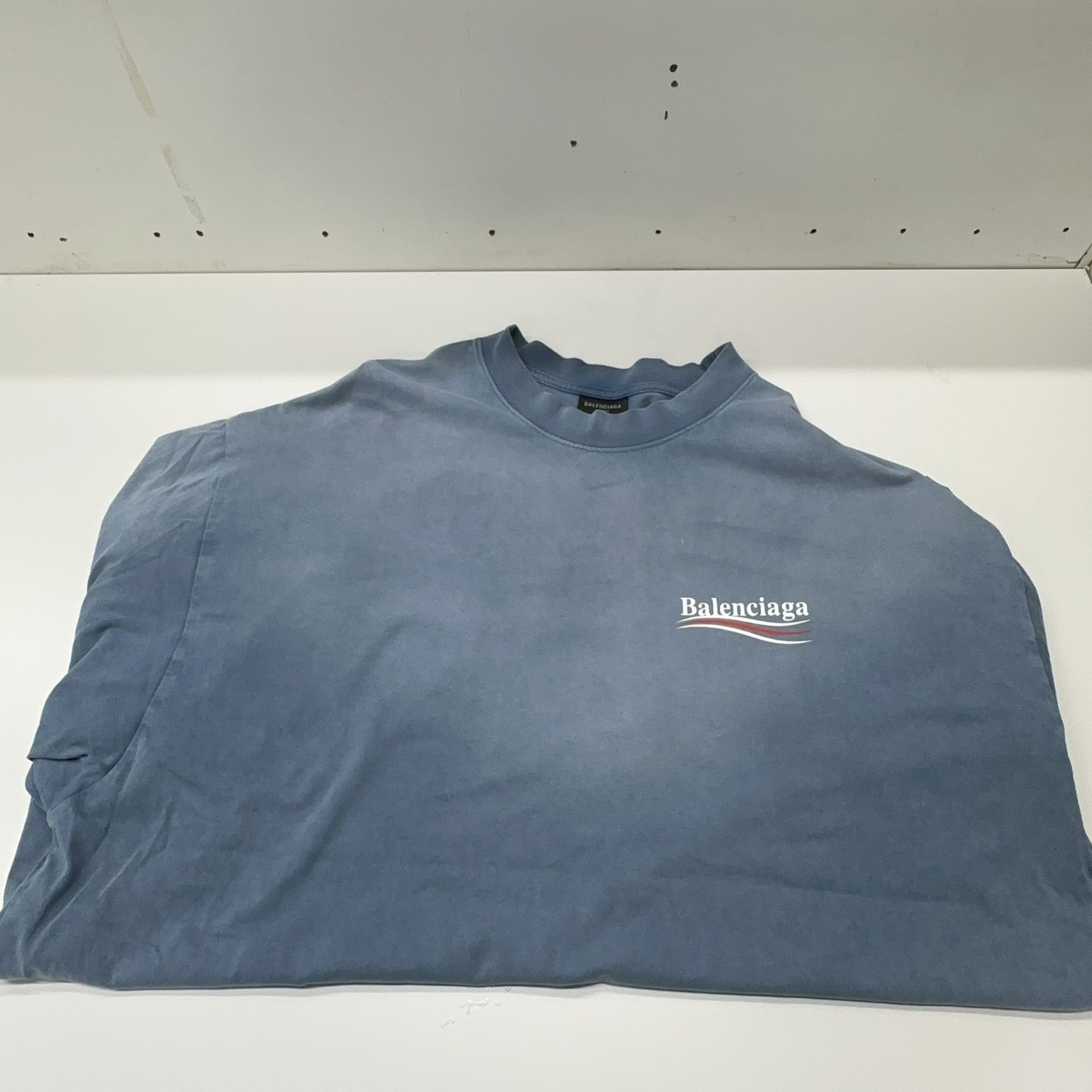 Balenciaga Balenciaga Wave Logo Short Sleeve T-Shirt Size XXL Size US XXL / EU 58 / 5 - 9 Thumbnail