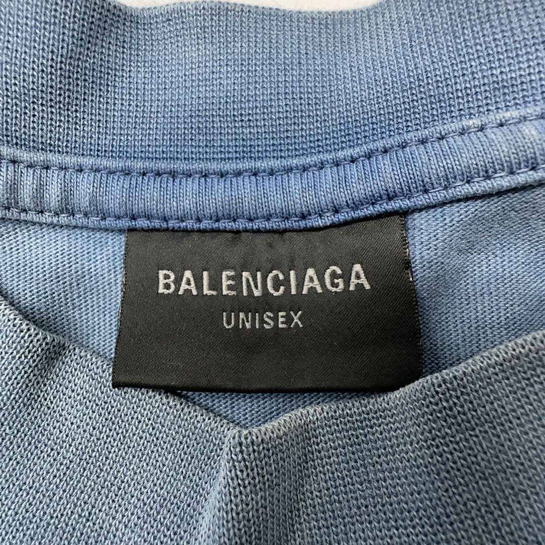 Balenciaga Balenciaga Wave Logo Short Sleeve T-Shirt Size XXL Size US XXL / EU 58 / 5 - 6 Thumbnail