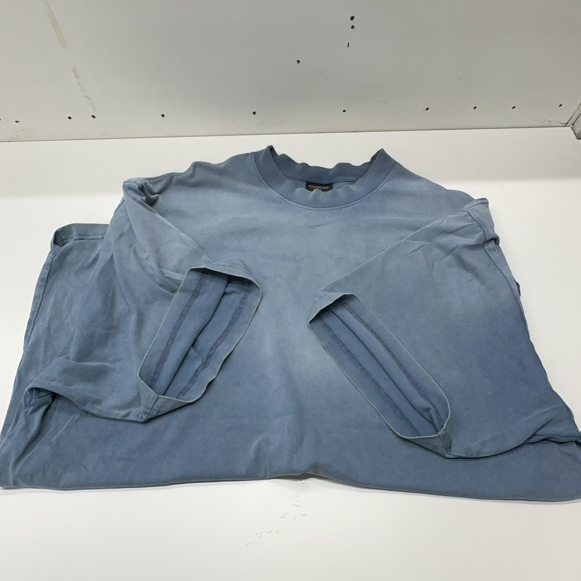Balenciaga Balenciaga Wave Logo Short Sleeve T-Shirt Size XXL Size US XXL / EU 58 / 5 - 10 Thumbnail