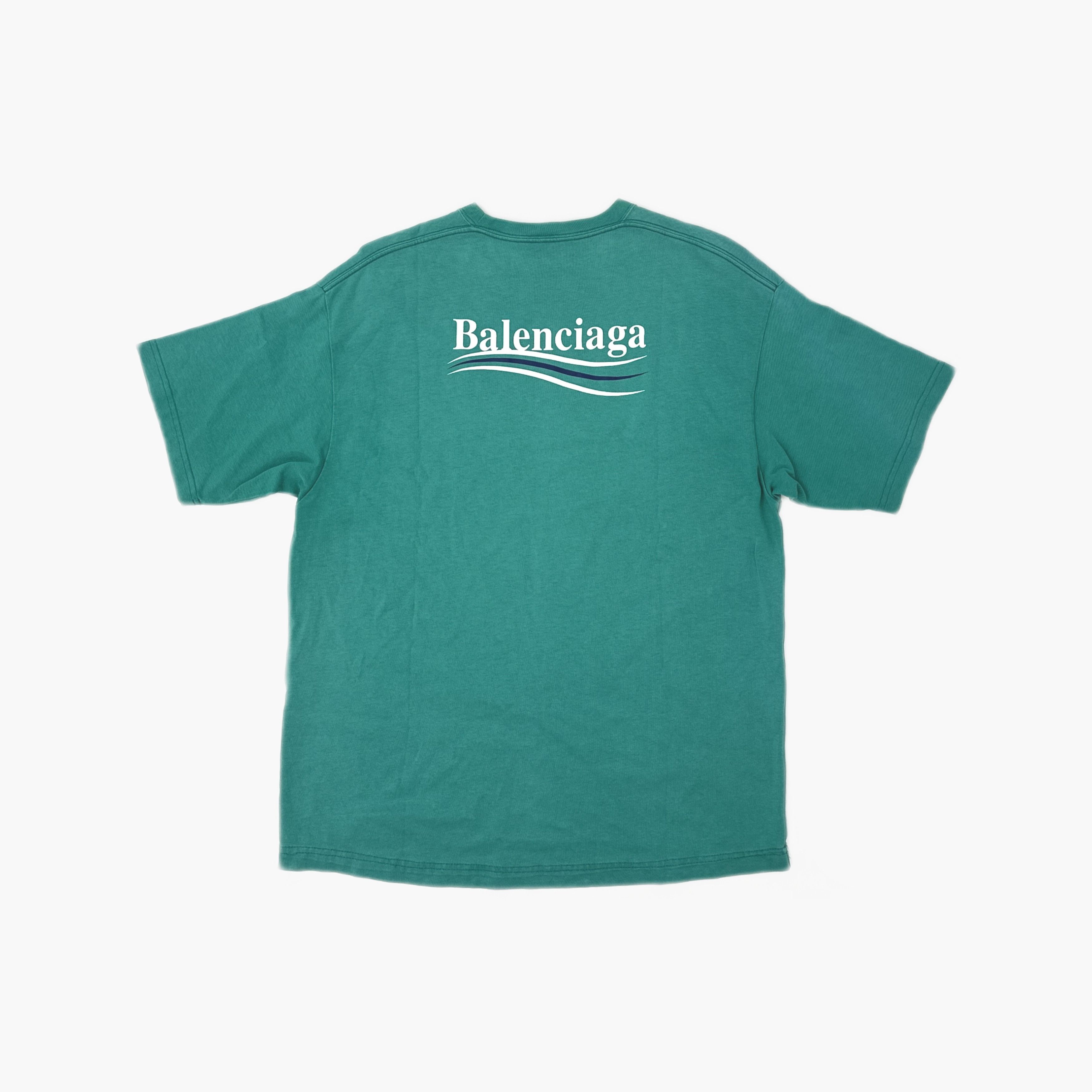 Balenciaga Balenciaga Wave Logo T-Shirt Size S Size US S / EU 44-46 / 1 - 2 Thumbnail