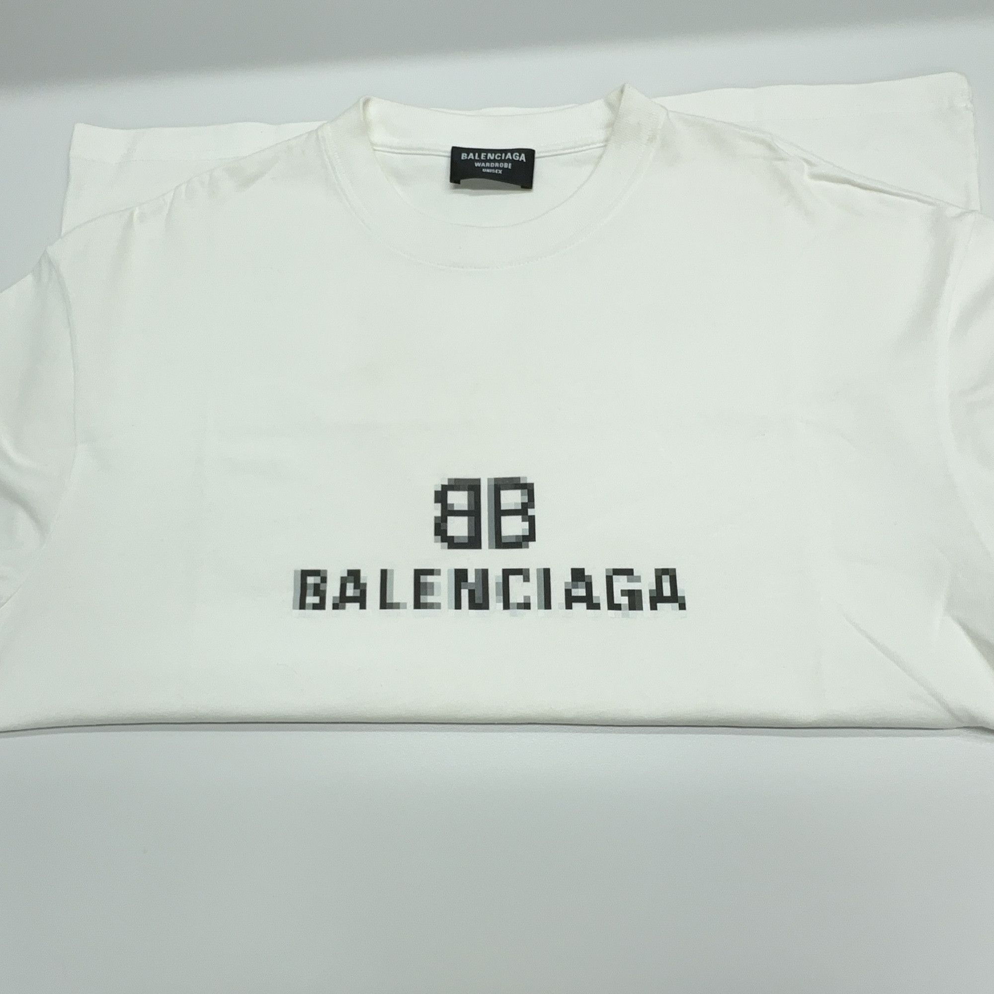 Balenciaga Balenciaga Pixel Logo T-Shirt Size XXS Size US XXS / EU 40 - 7 Thumbnail