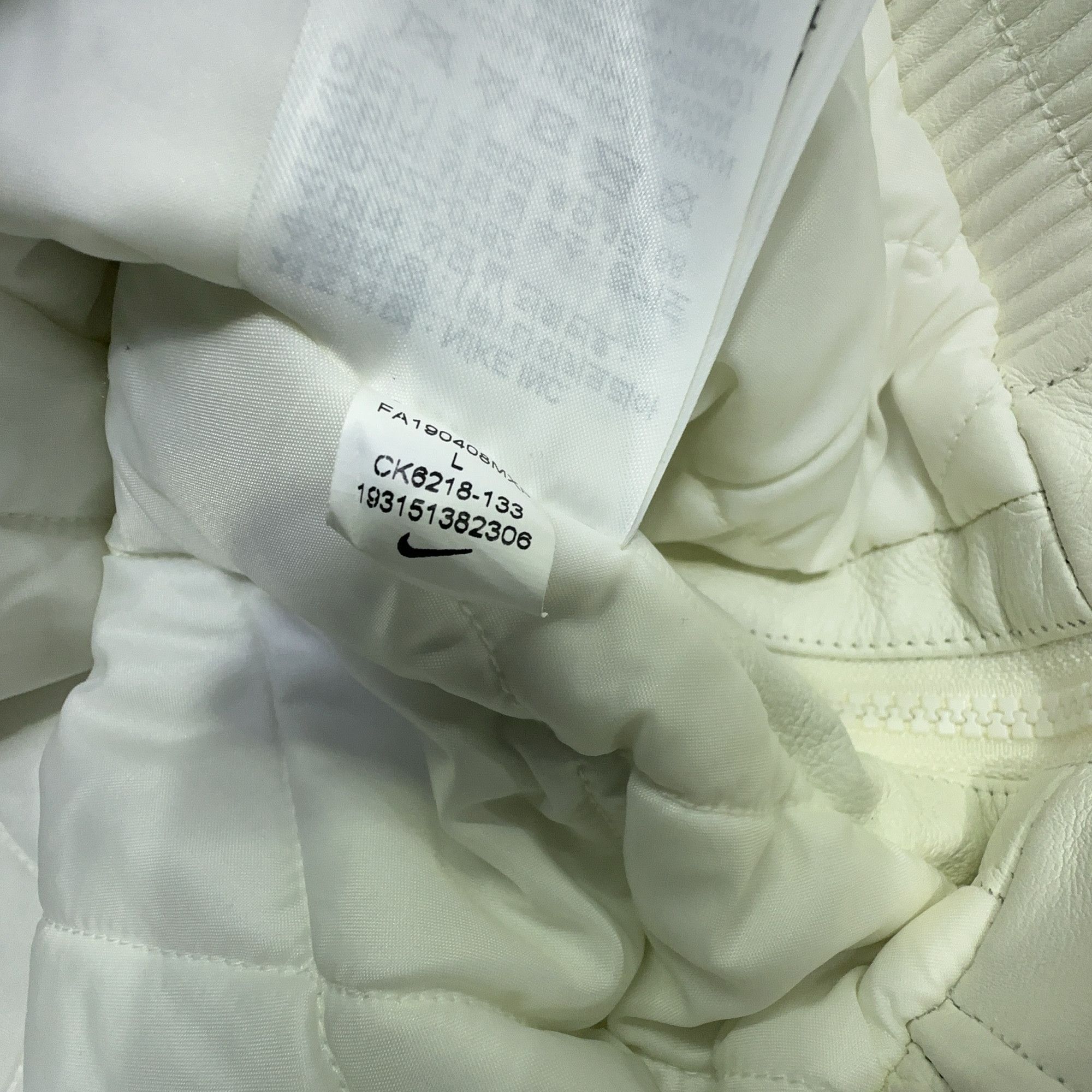 Nike × Supreme Supreme x Nike Leather Anorak White Size L Size US L / EU 52-54 / 3 - 3 Thumbnail
