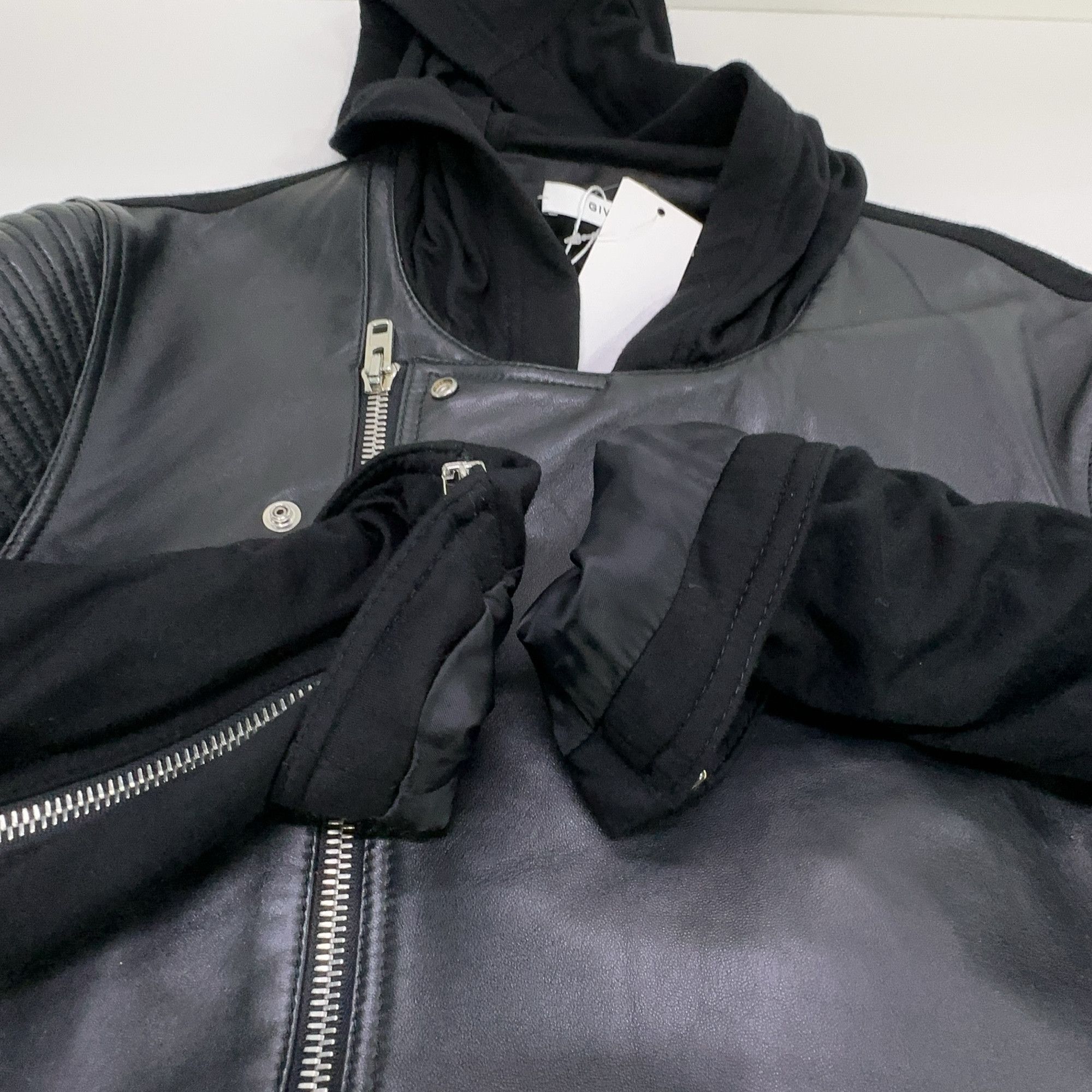 Givenchy Givenchy Lambskin Leather Hooded Jacket Size M Size US M / EU 48-50 / 2 - 7 Thumbnail