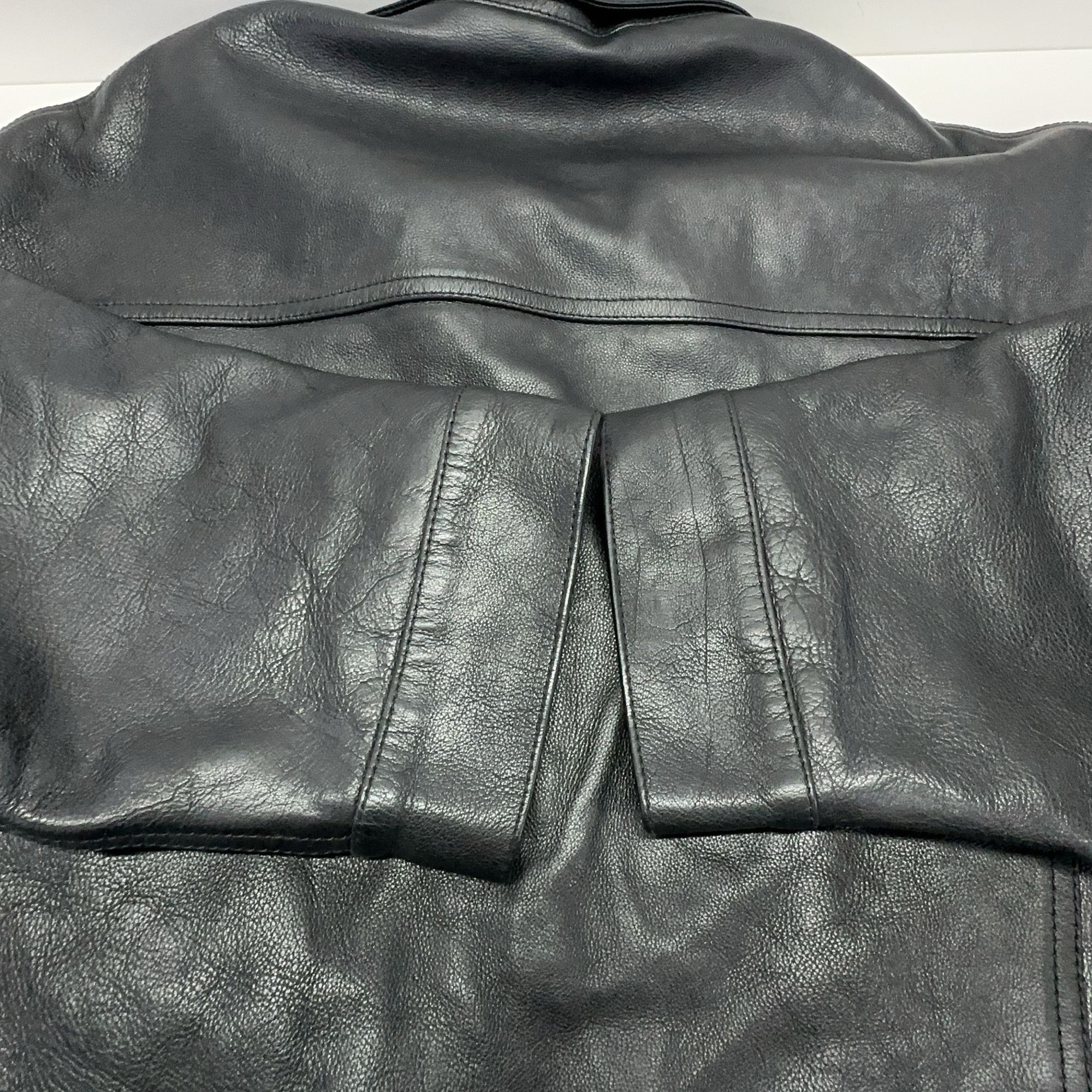 Balenciaga Balenciaga Grainy Leather Denim Style Jacket Size S Size US S / EU 44-46 / 1 - 8 Thumbnail