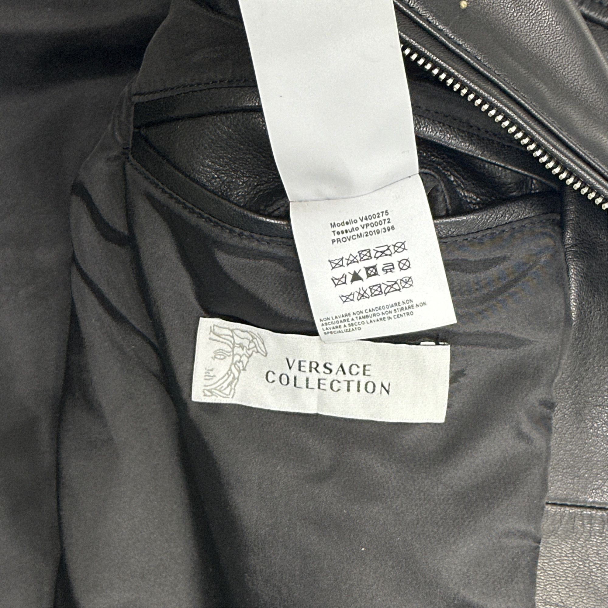 Versace Versace Collection Studded Leather Jacket Size 48 Size US M / EU 48-50 / 2 - 4 Thumbnail