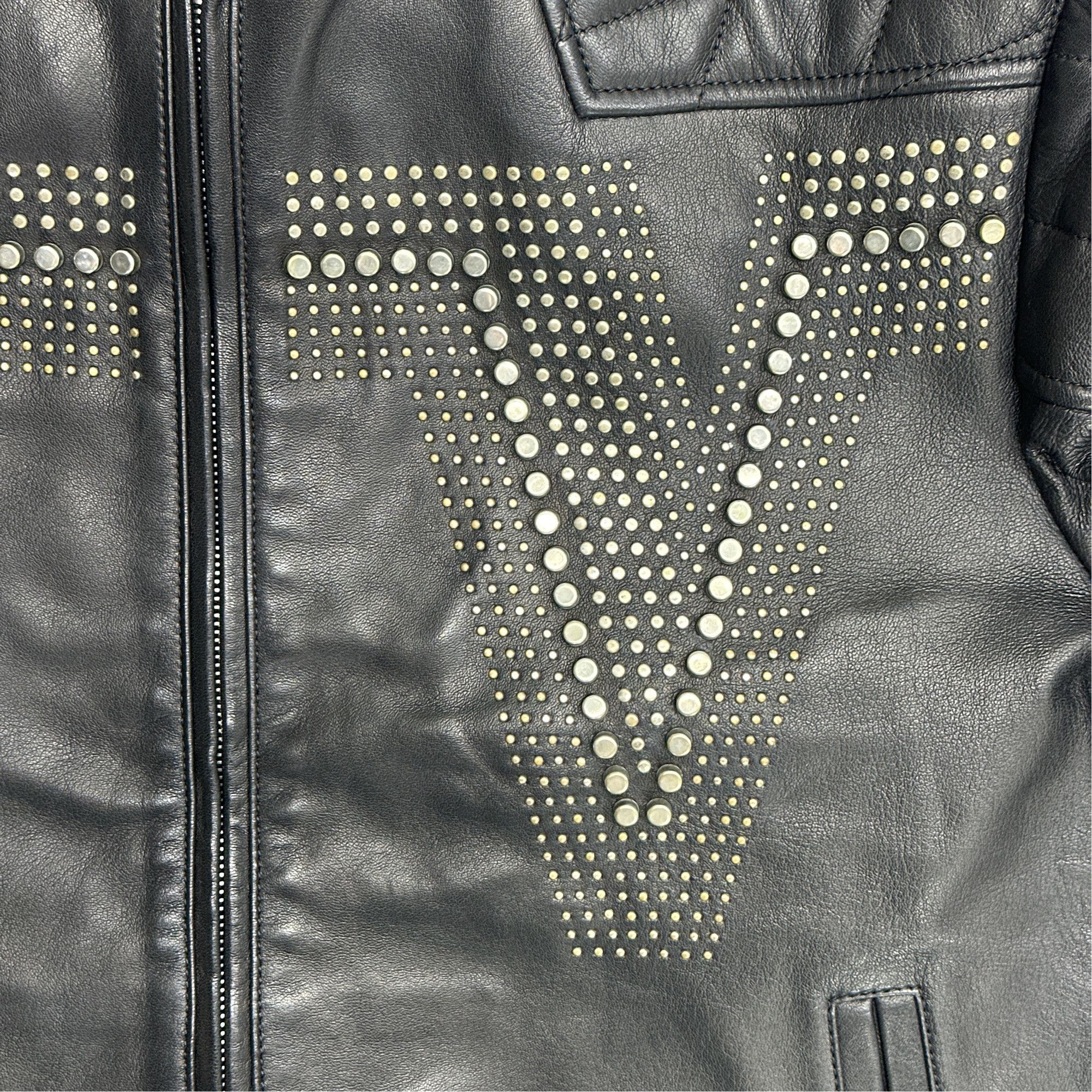 Versace Versace Collection Studded Leather Jacket Size 48 Size US M / EU 48-50 / 2 - 5 Thumbnail