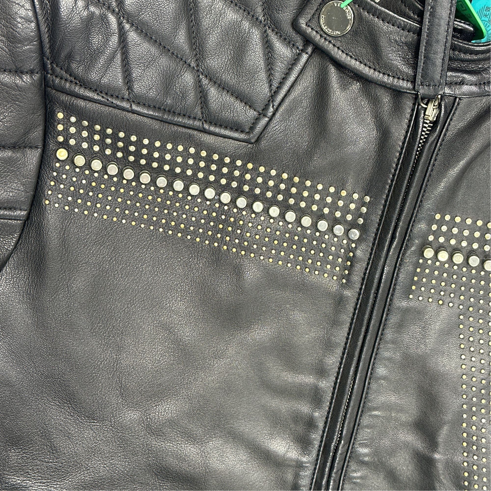 Versace Versace Collection Studded Leather Jacket Size 48 Size US M / EU 48-50 / 2 - 6 Thumbnail