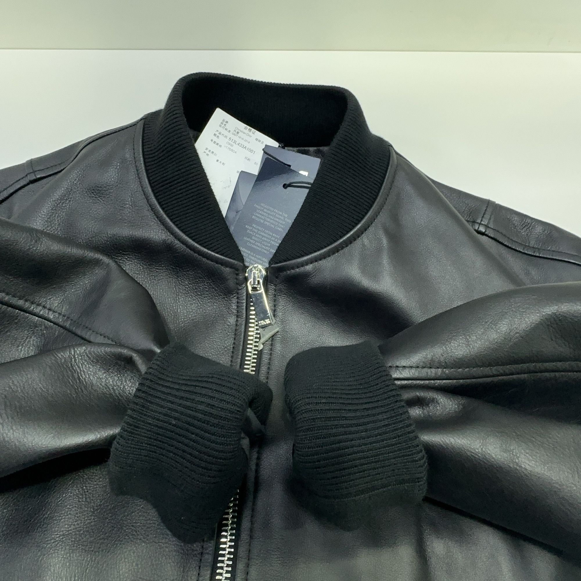 Dior DIOR Calfskin Leather Bomber Jacket Size 50 Size US M / EU 48-50 / 2 - 8 Thumbnail