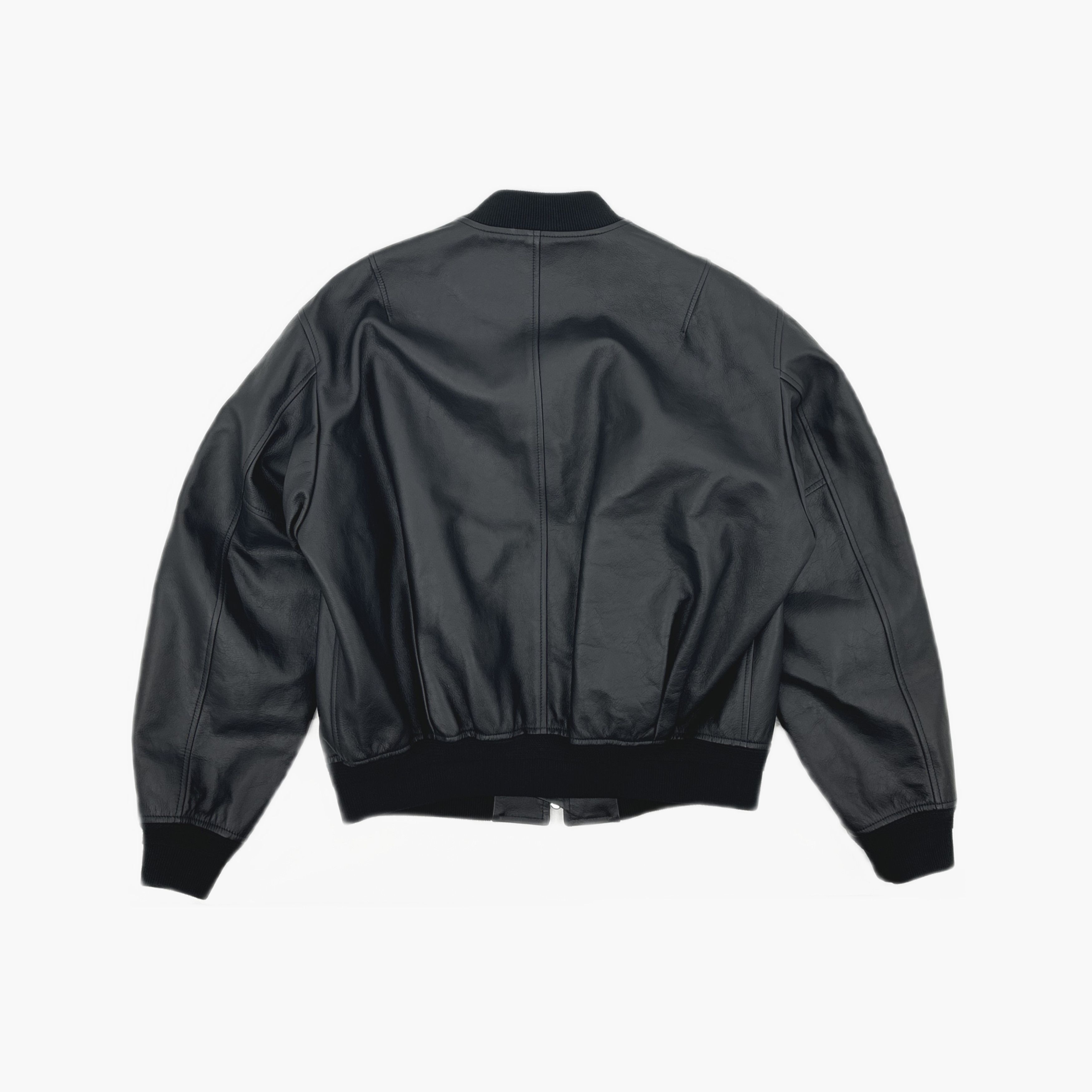 Dior DIOR Calfskin Leather Bomber Jacket Size 50 Size US M / EU 48-50 / 2 - 2 Thumbnail