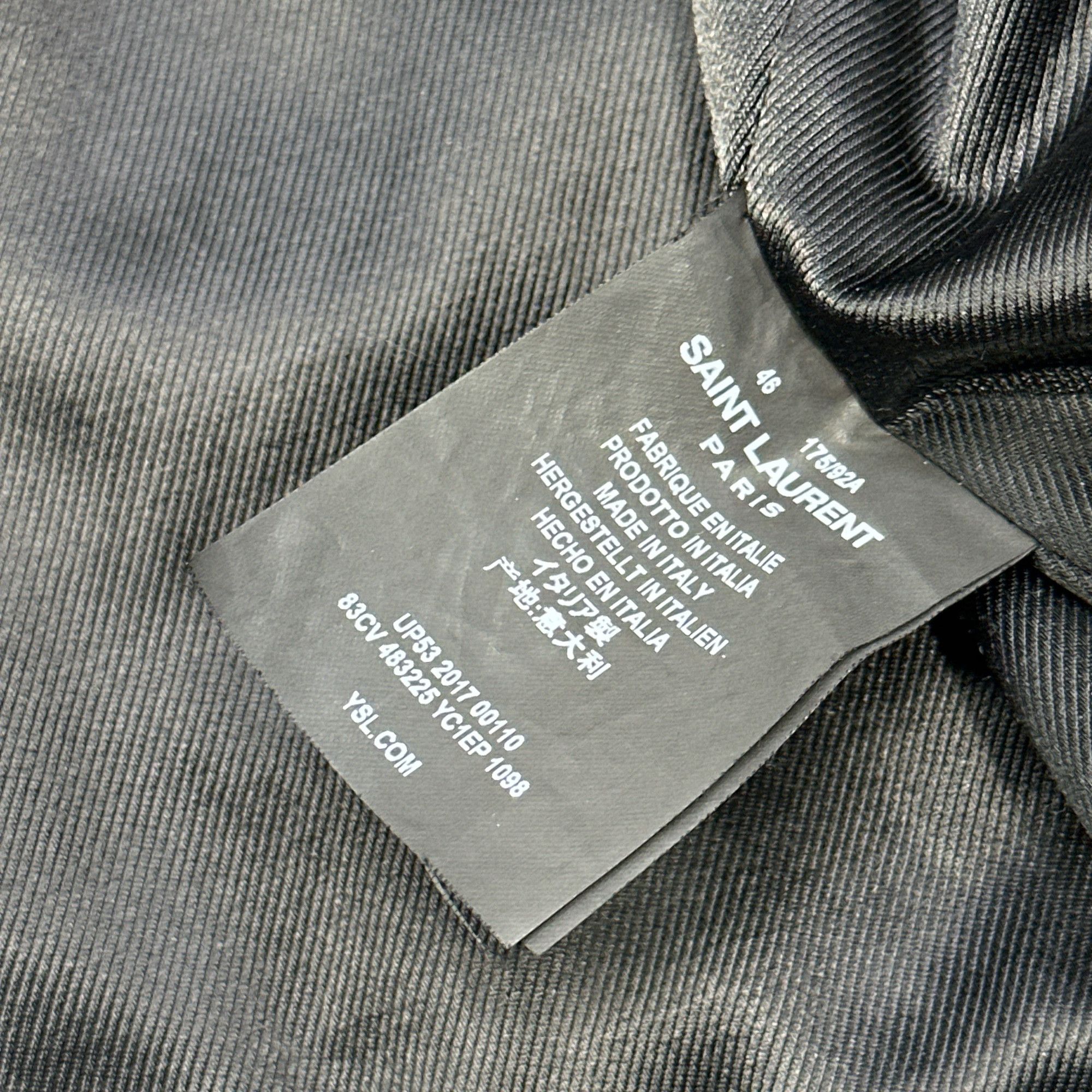 Saint Laurent Paris Saint Laurent Graphic Back Leather Jacket Size S Size US S / EU 44-46 / 1 - 4 Thumbnail