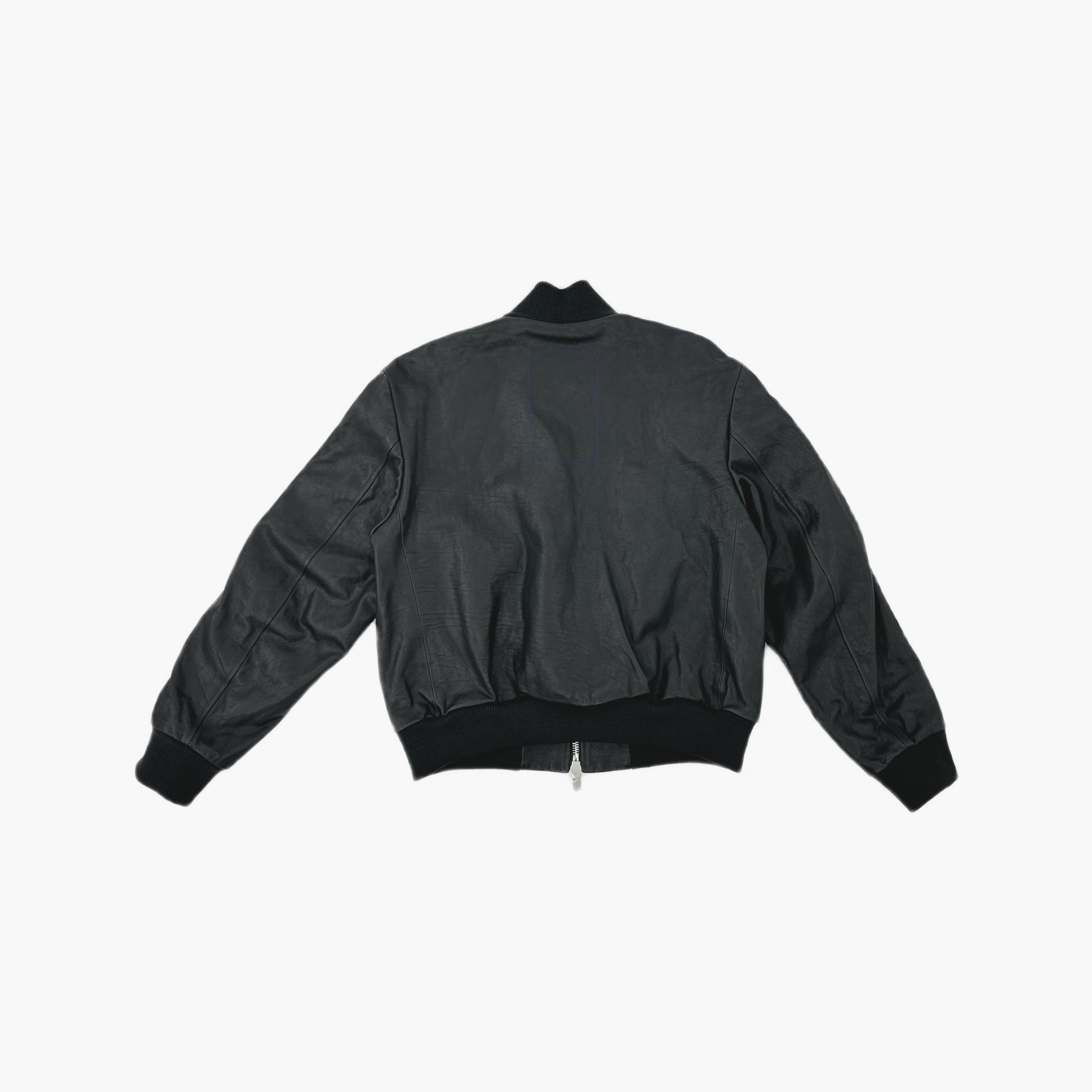 Burberry Burberry Calf Leather Bomber Jacket Size 48 Size US M / EU 48-50 / 2 - 2 Thumbnail