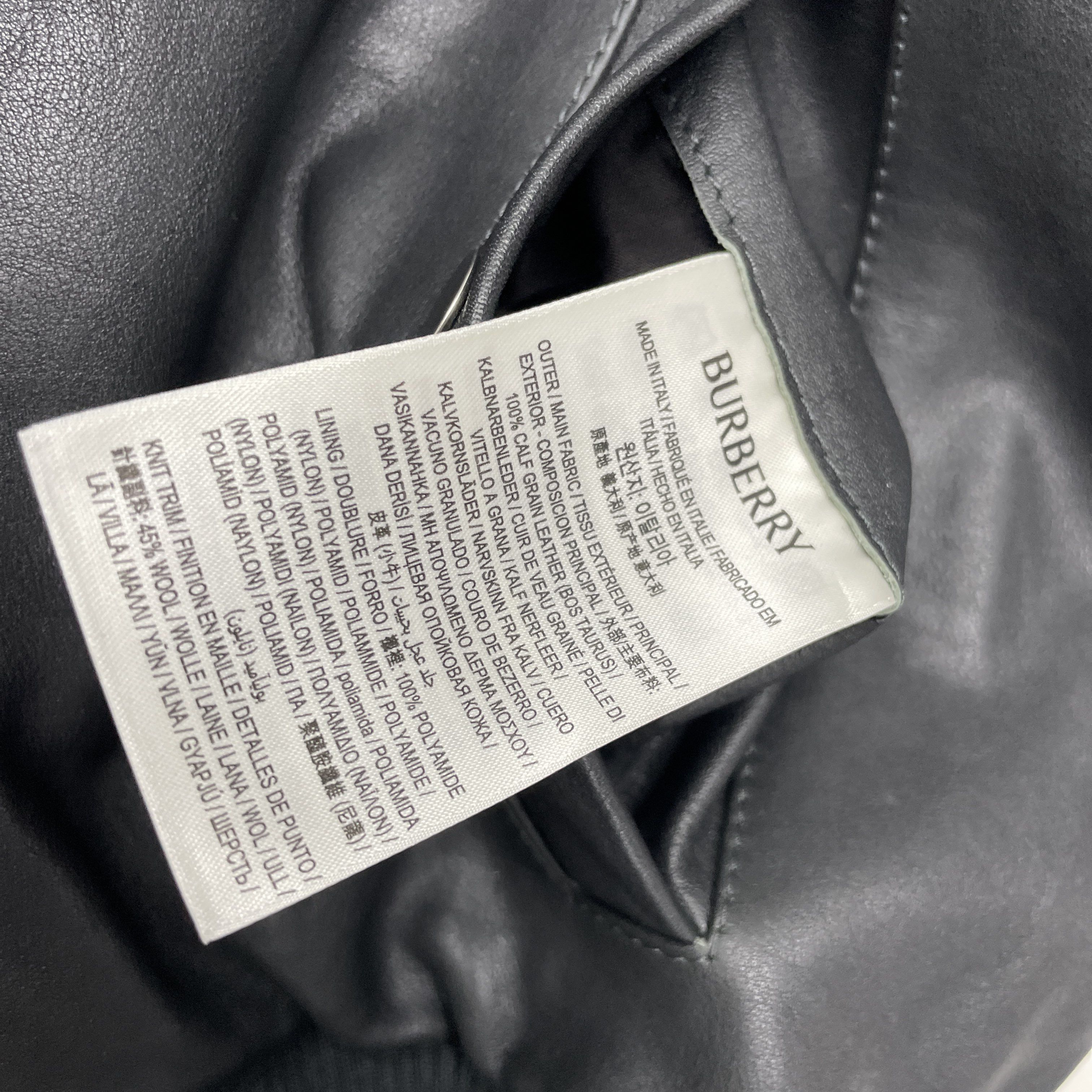 Burberry Burberry Calf Leather Bomber Jacket Size 48 Size US M / EU 48-50 / 2 - 4 Thumbnail